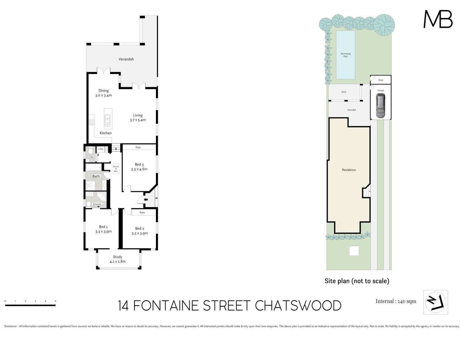 Floorplan of Homely house listing, 14 Fontaine Street, Chatswood NSW 2067