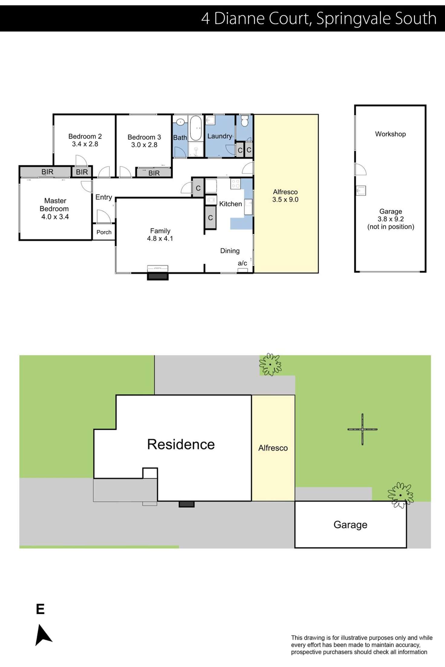 Floorplan of Homely house listing, 4 Dianne Court, Springvale South VIC 3172