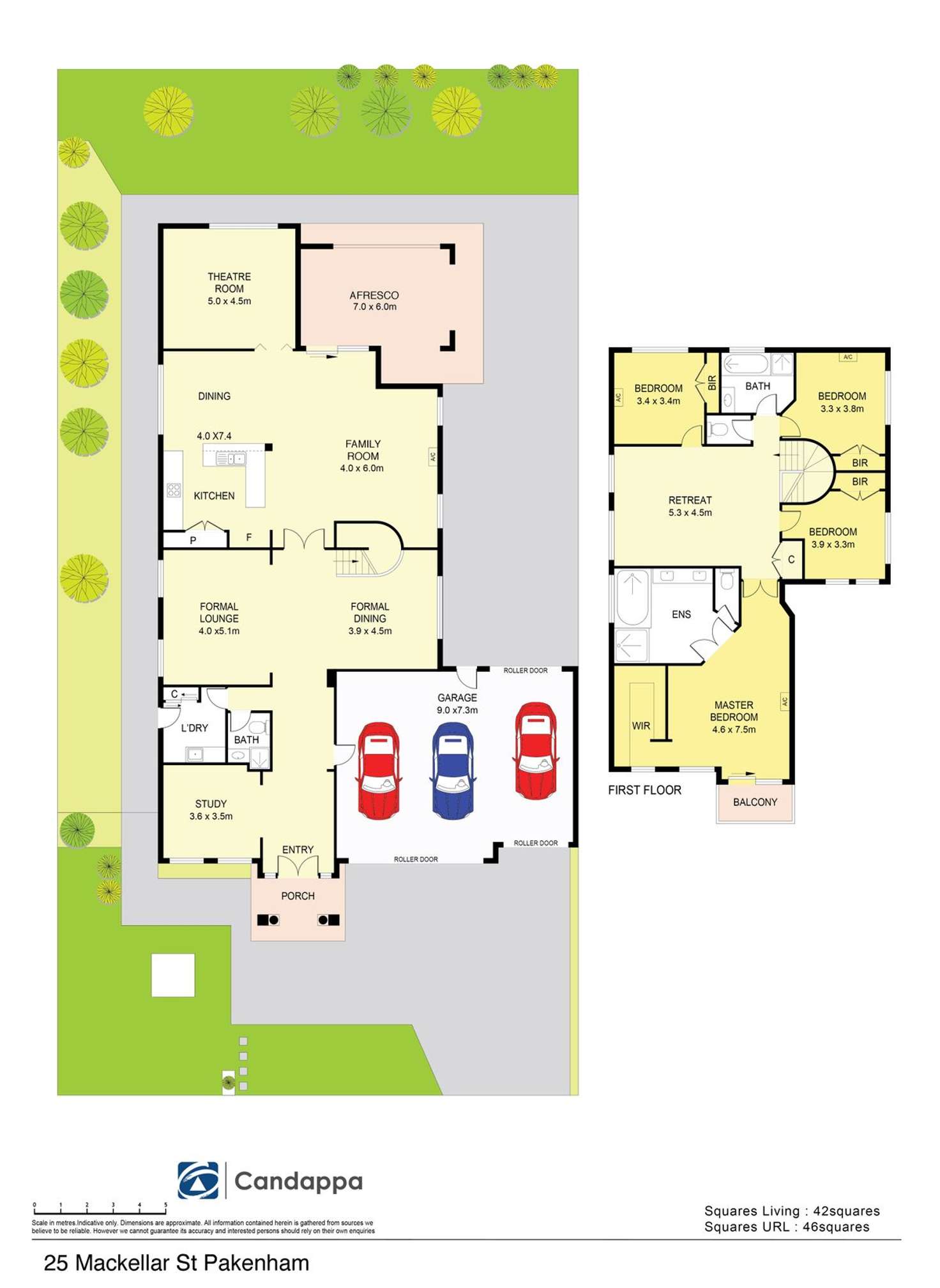 Floorplan of Homely house listing, 25 Mackellar Street, Pakenham VIC 3810