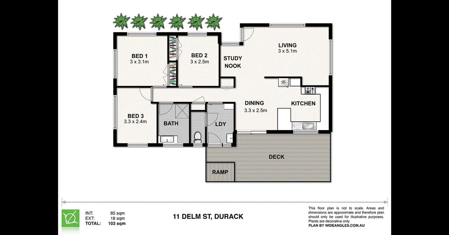 Floorplan of Homely house listing, 11 Delm Street, Durack QLD 4077