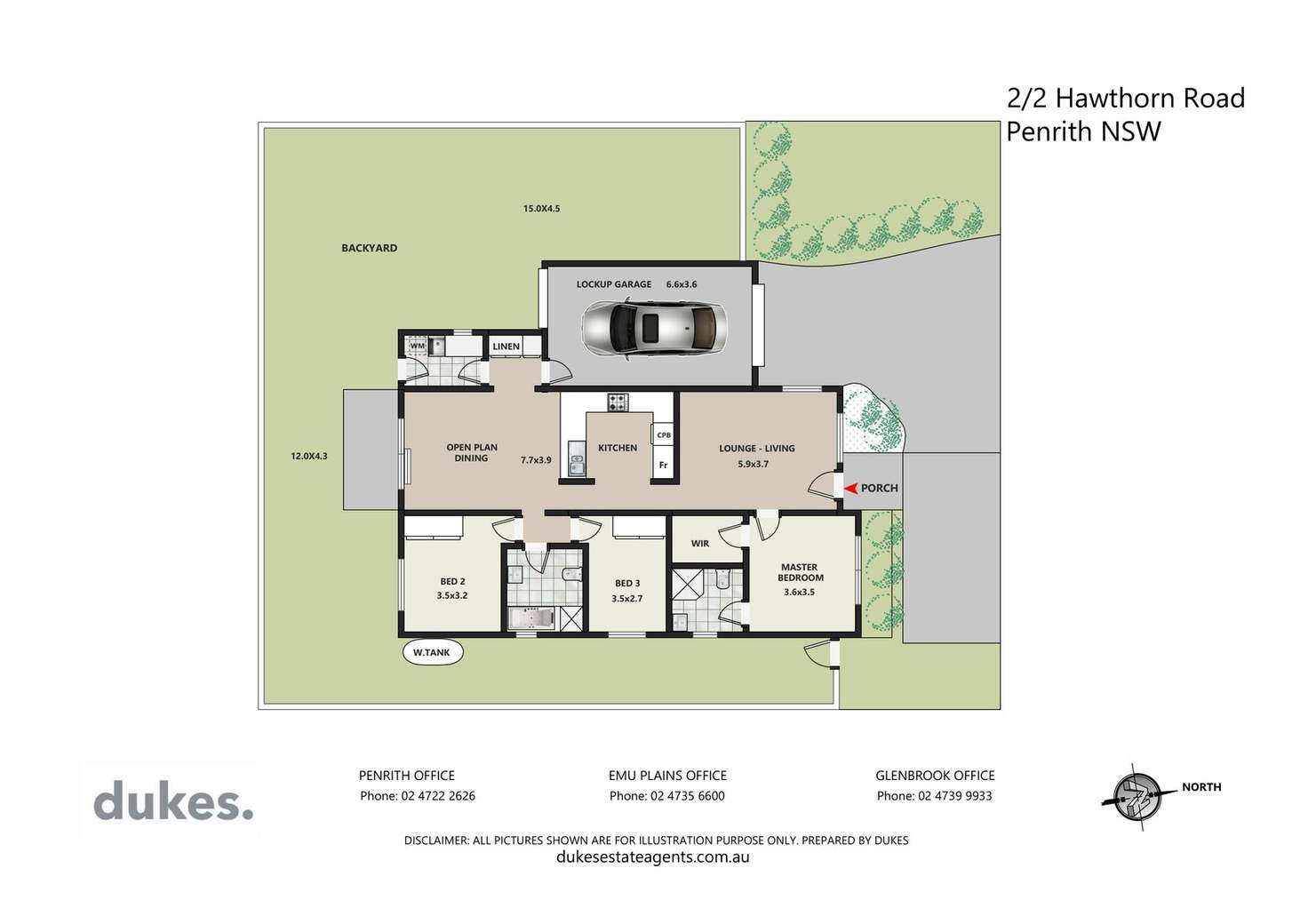 Floorplan of Homely house listing, 2/2 Hawthorn Road, Penrith NSW 2750