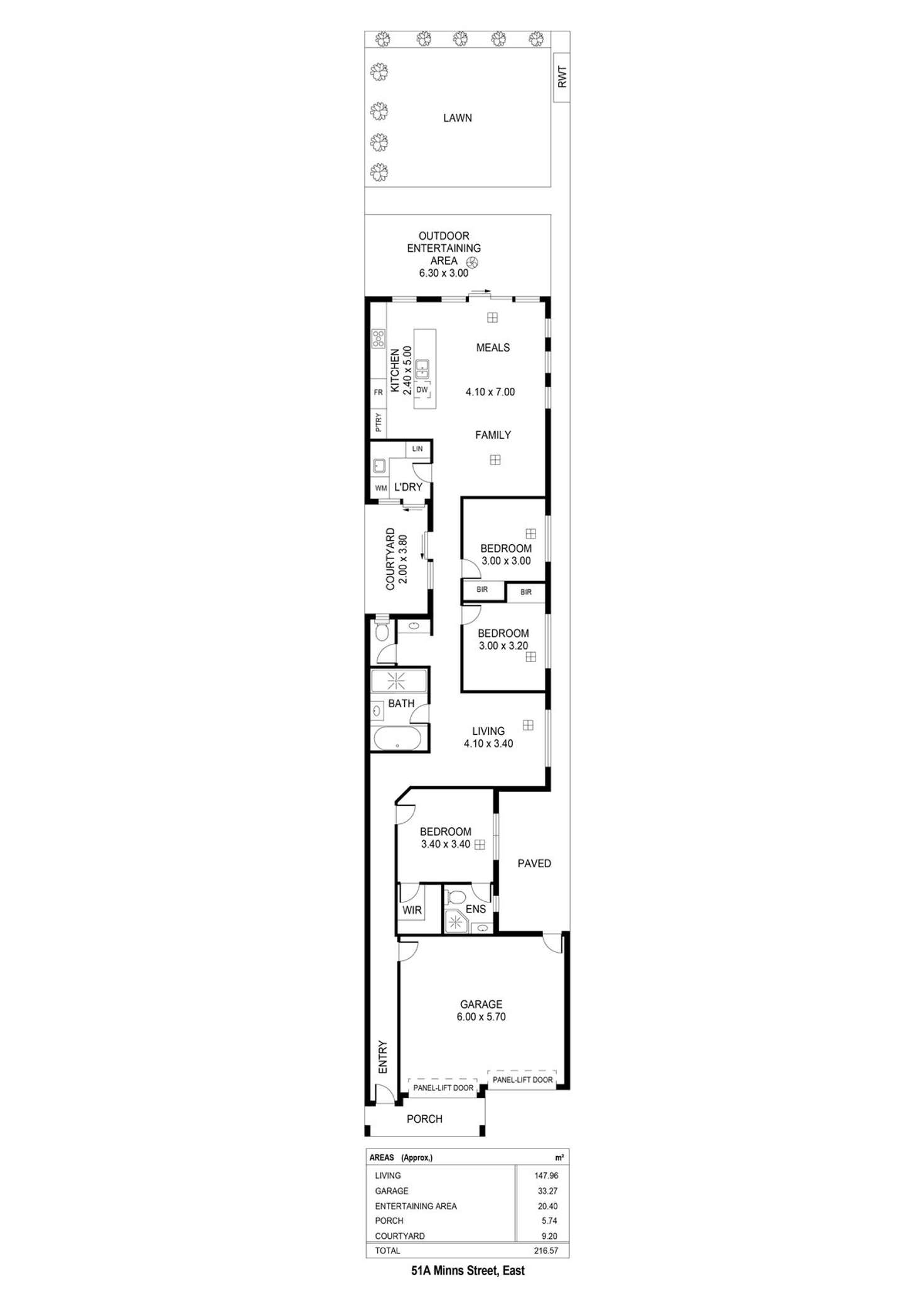 Floorplan of Homely house listing, 51A Minns Street, Seaton SA 5023