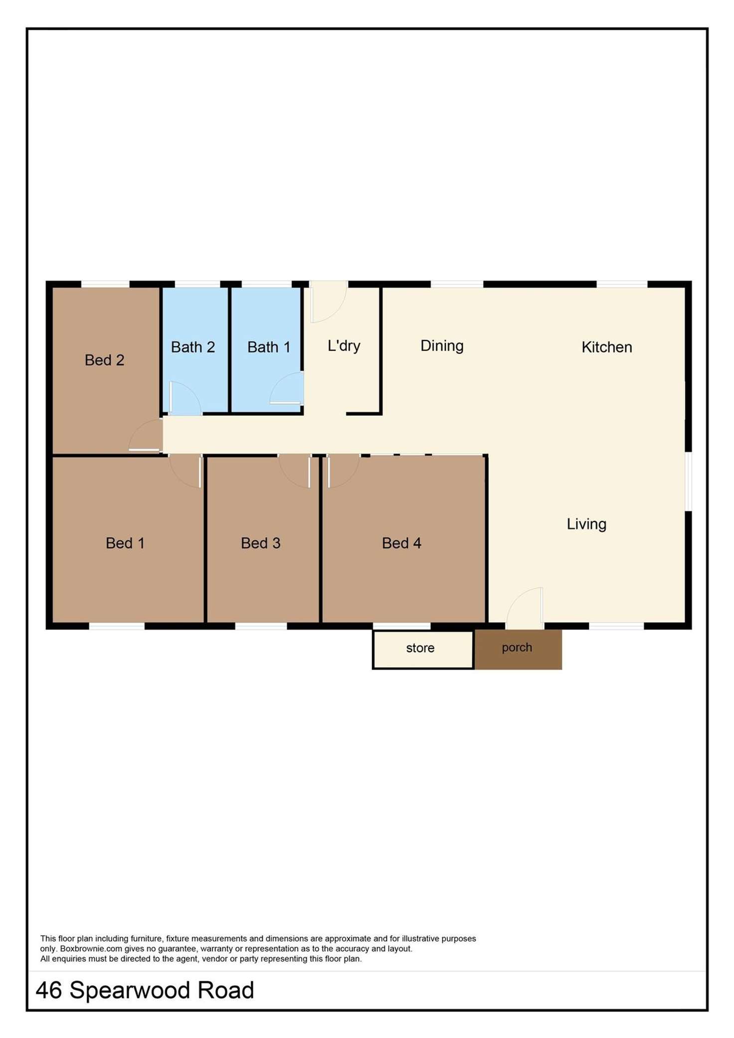 Floorplan of Homely house listing, 46 Spearwood Road, Sadadeen NT 870