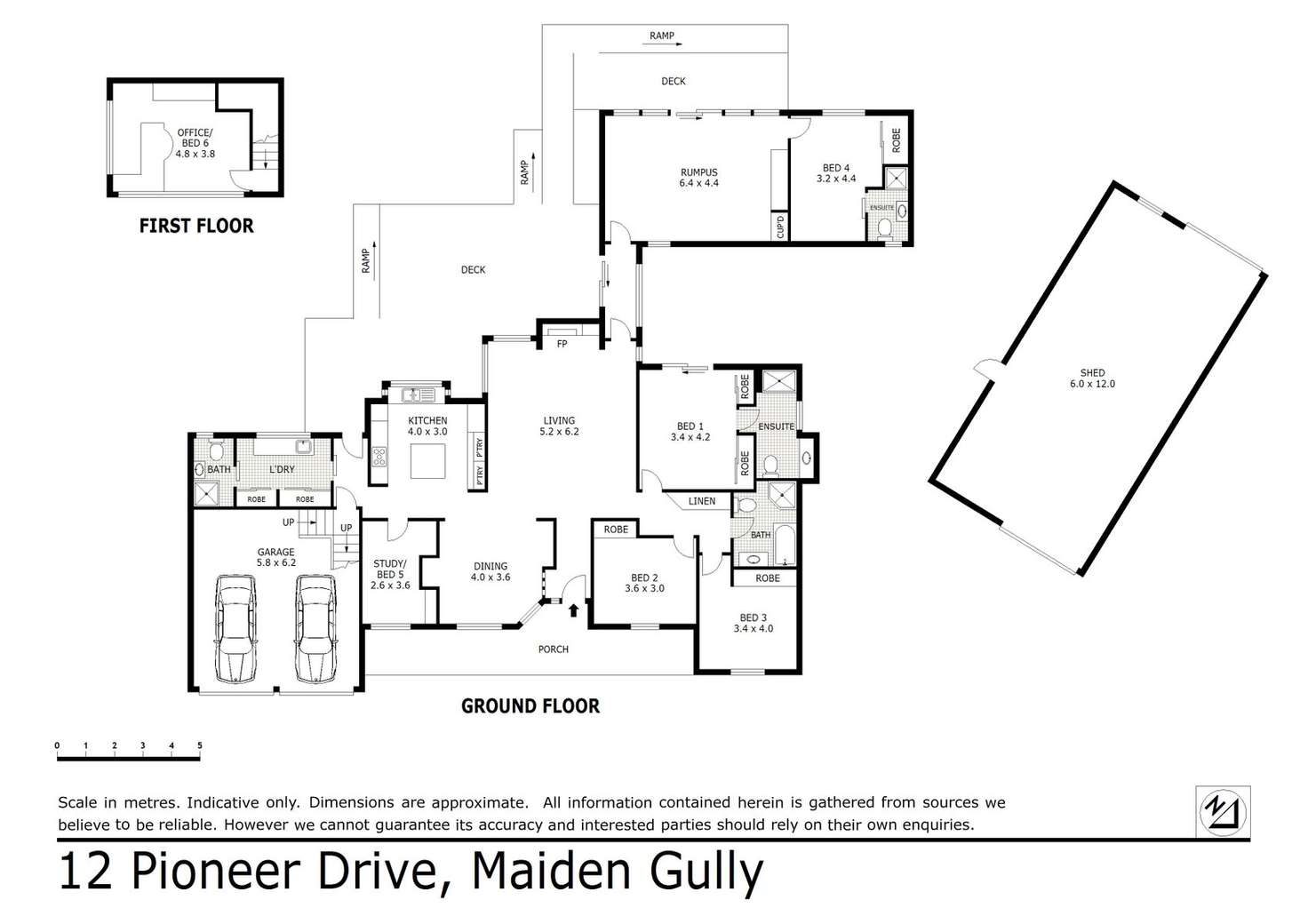 Floorplan of Homely house listing, 12 Pioneer Drive, Maiden Gully VIC 3551