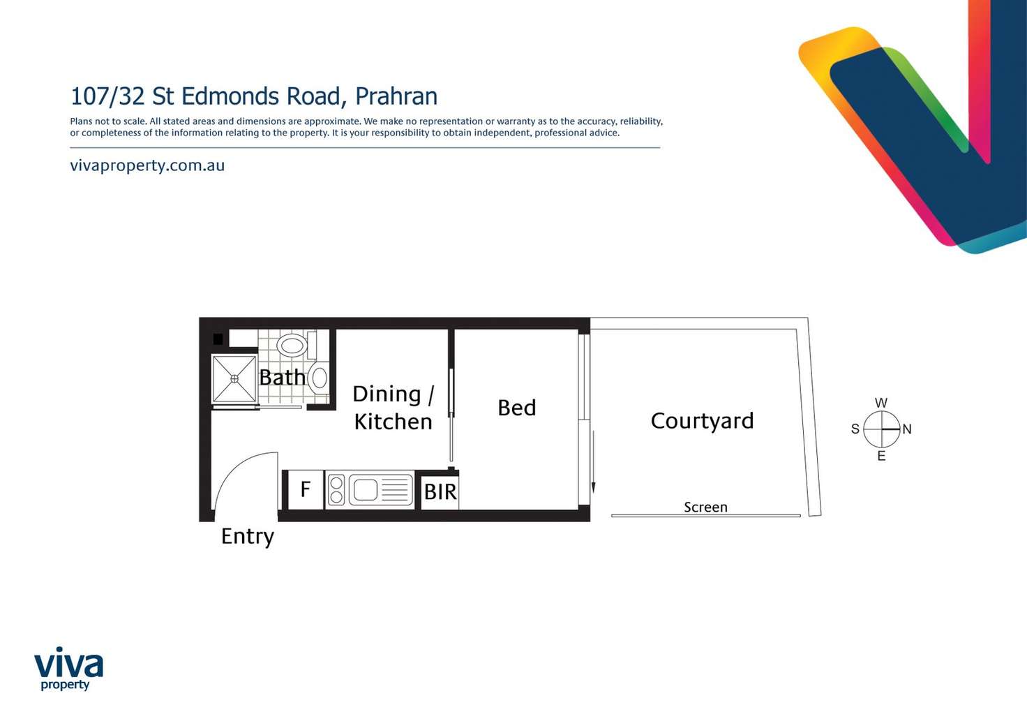 Floorplan of Homely apartment listing, 107/32-34 St Edmonds Road, Prahran VIC 3181