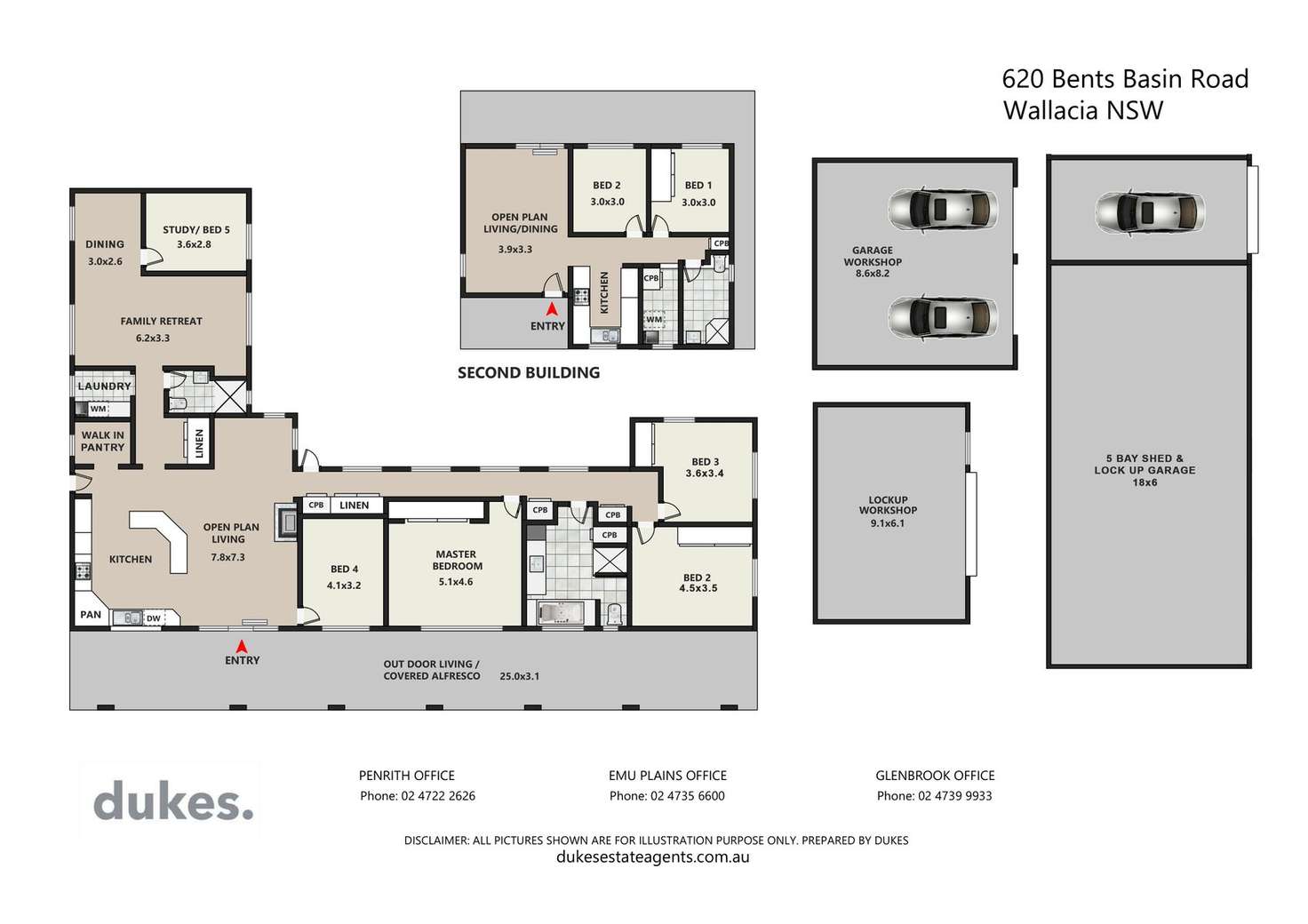 Floorplan of Homely acreageSemiRural listing, 620 Bents Basin Road, Wallacia NSW 2745