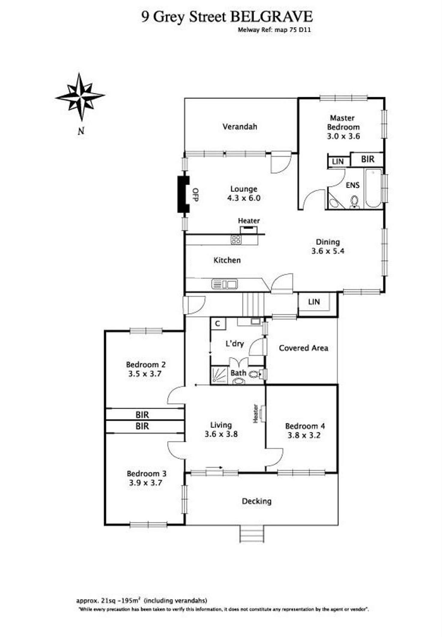 Floorplan of Homely house listing, 9 Grey Street, Belgrave VIC 3160