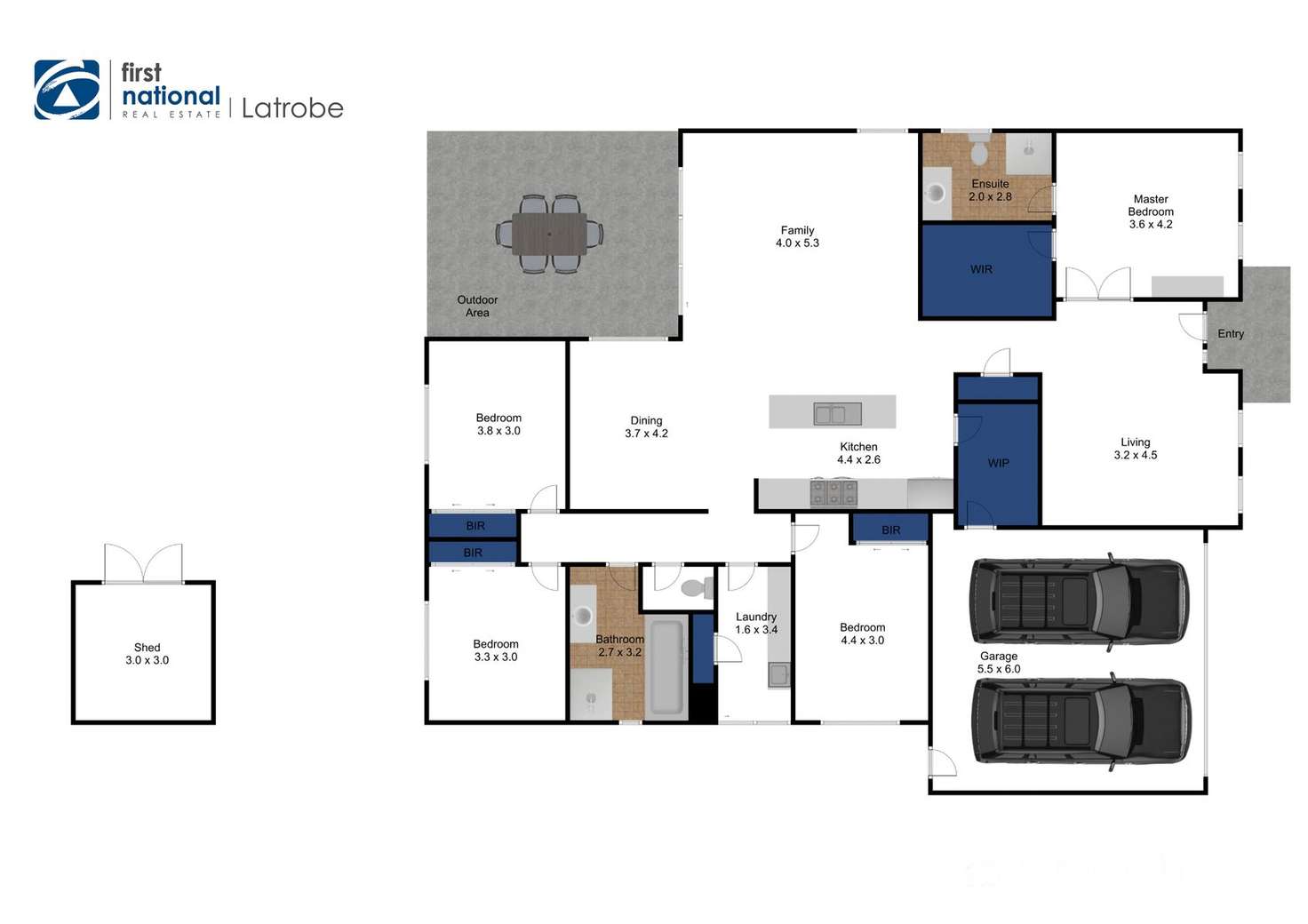 Floorplan of Homely house listing, 8 Beswick Street, Churchill VIC 3842