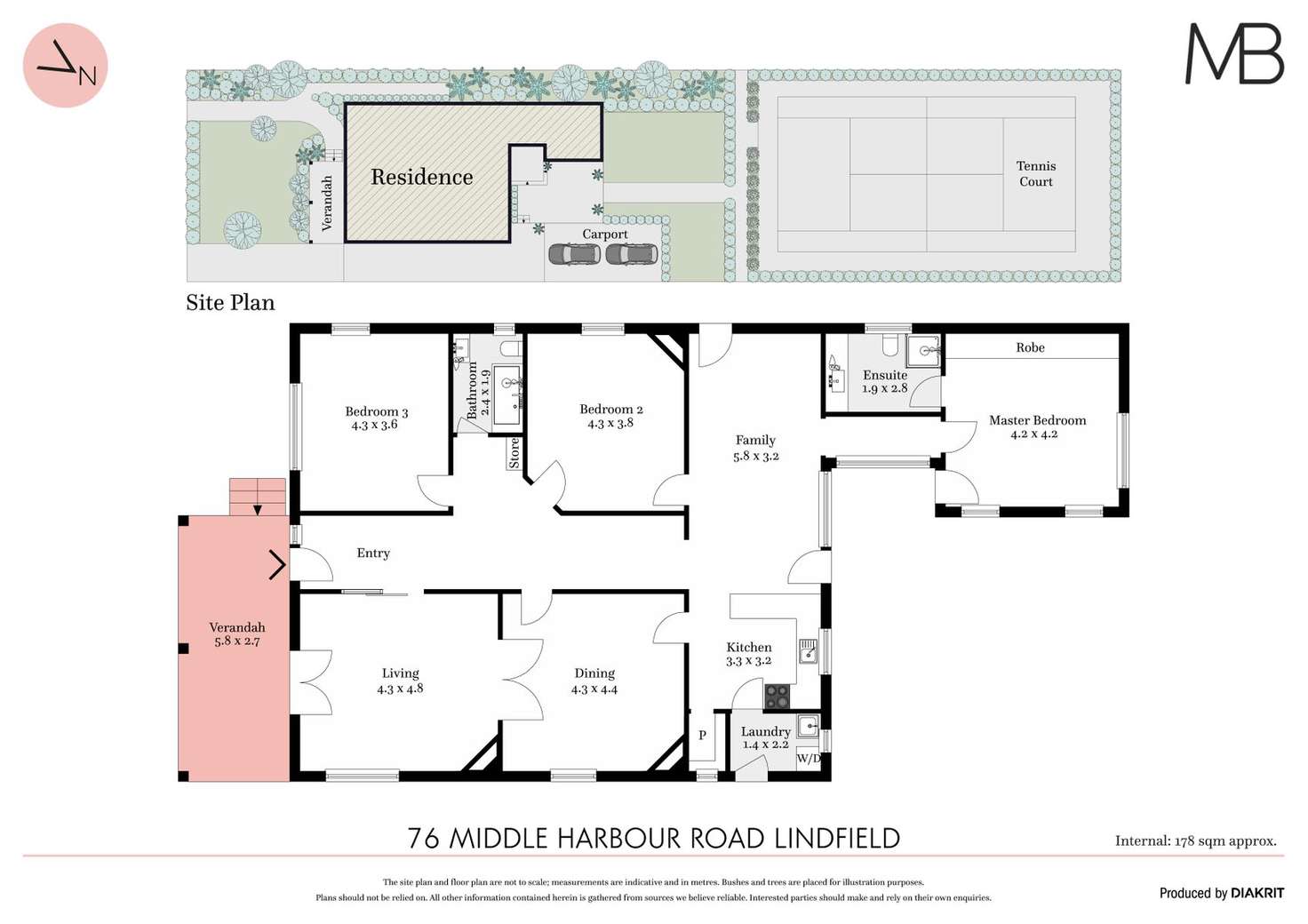 Floorplan of Homely house listing, 76 Middle Harbour Road, Lindfield NSW 2070