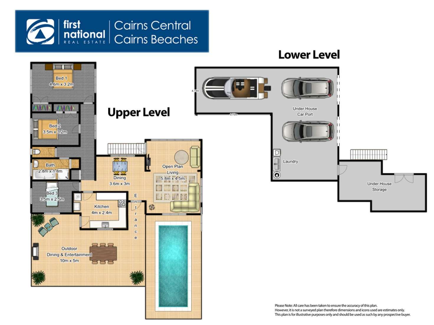 Floorplan of Homely house listing, 13A Ray Street, Yorkeys Knob QLD 4878