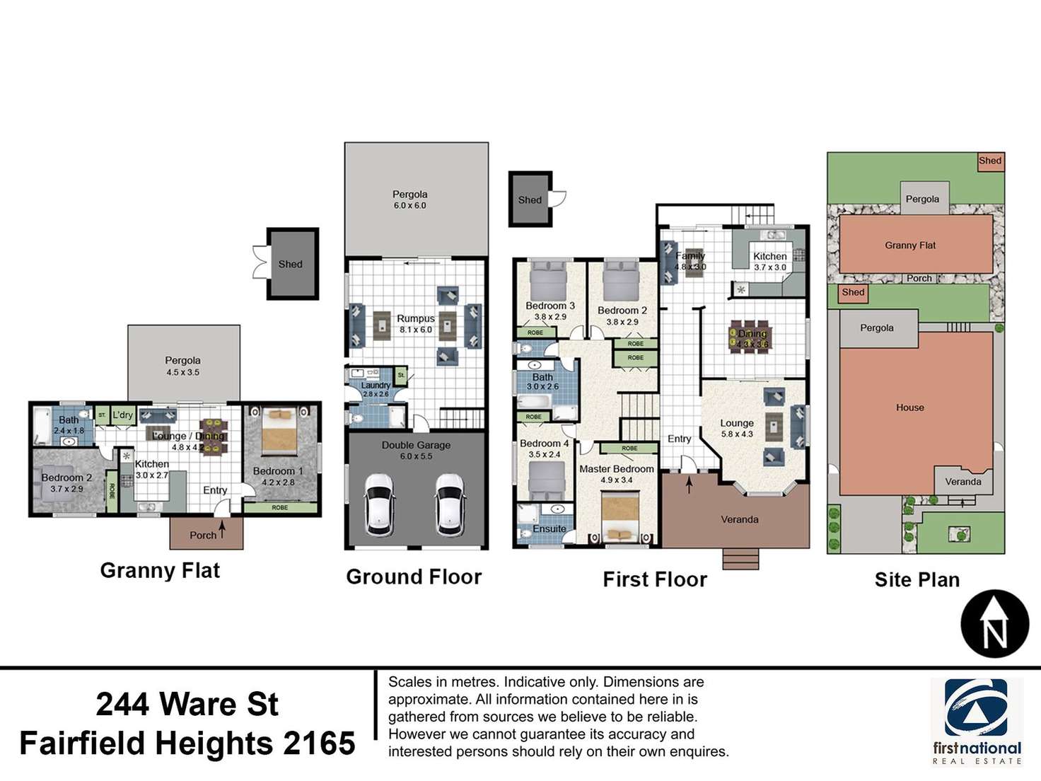 Floorplan of Homely house listing, 244 Ware Street, Fairfield Heights NSW 2165