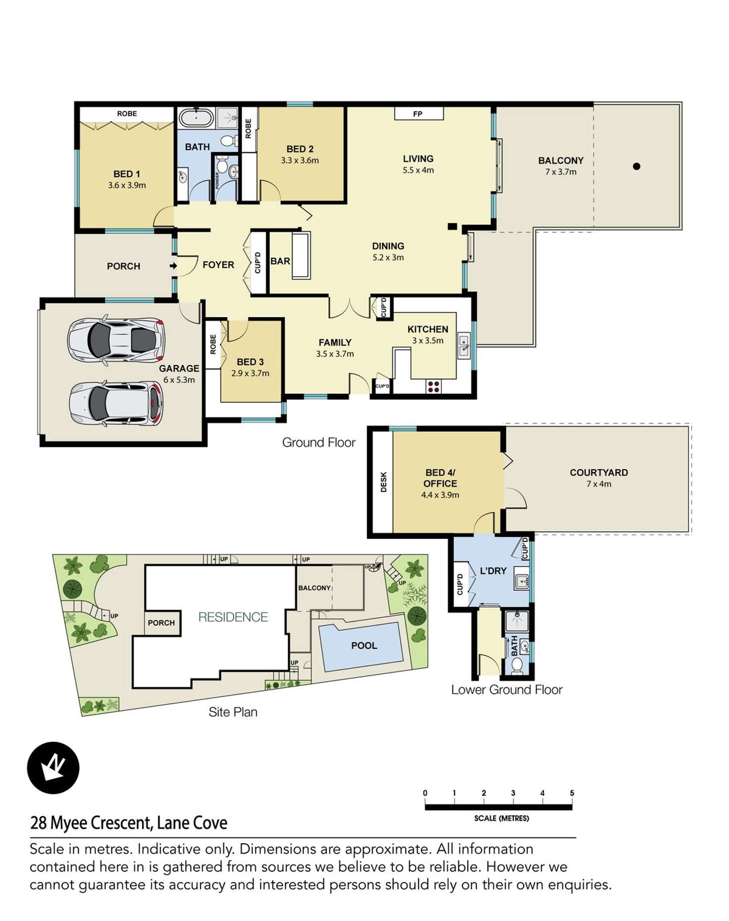 Floorplan of Homely house listing, 28 Myee Crescent, Lane Cove NSW 2066