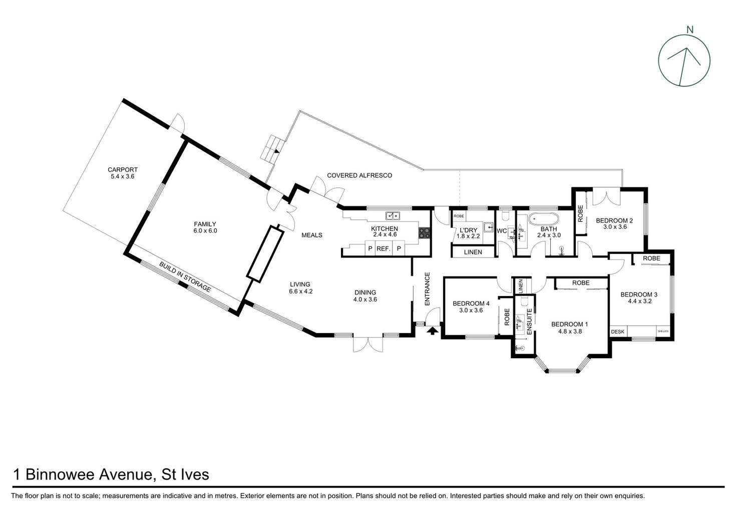 Floorplan of Homely house listing, 1 Binnowee Ave, St Ives NSW 2075