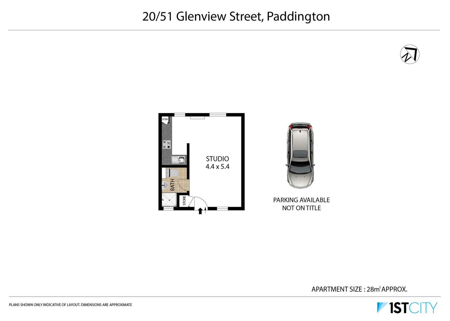 Floorplan of Homely apartment listing, 20/51 Glenview Street, Paddington NSW 2021