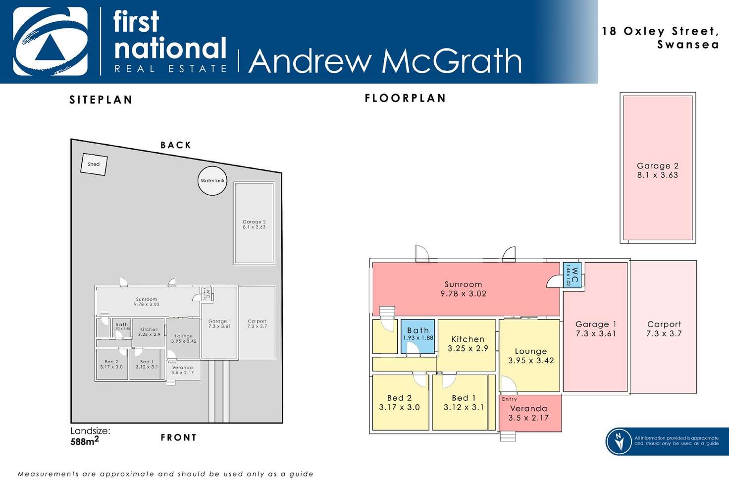 Floorplan of Homely house listing, 18 Oxley Street, Swansea NSW 2281