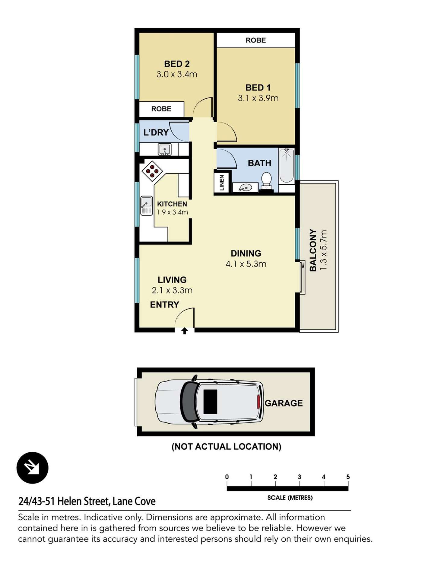 Floorplan of Homely apartment listing, 24/43-51 Helen Street, Lane Cove NSW 2066