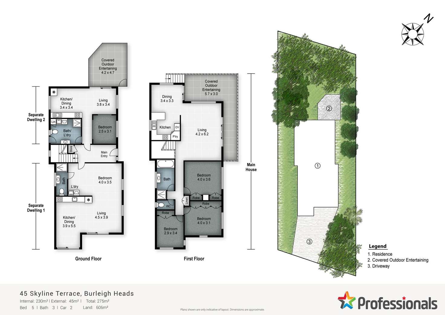 Floorplan of Homely house listing, 45 Skyline Terrace, Burleigh Heads QLD 4220