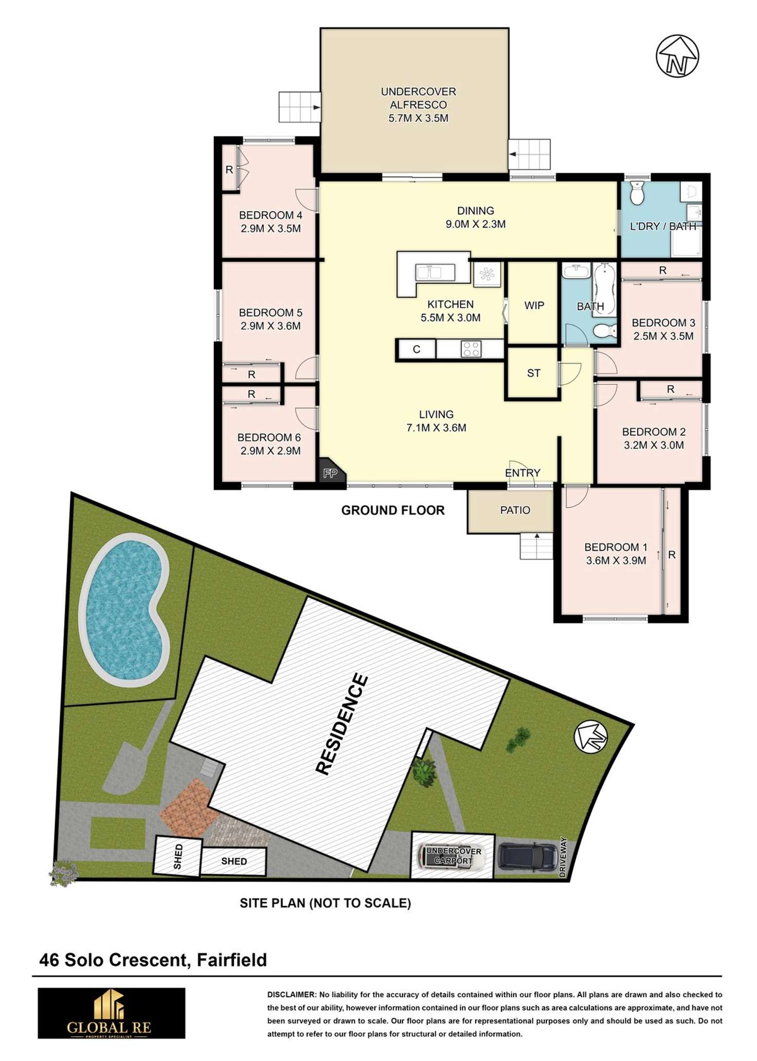 Floorplan of Homely house listing, 46 Solo Crescent, Fairfield NSW 2165