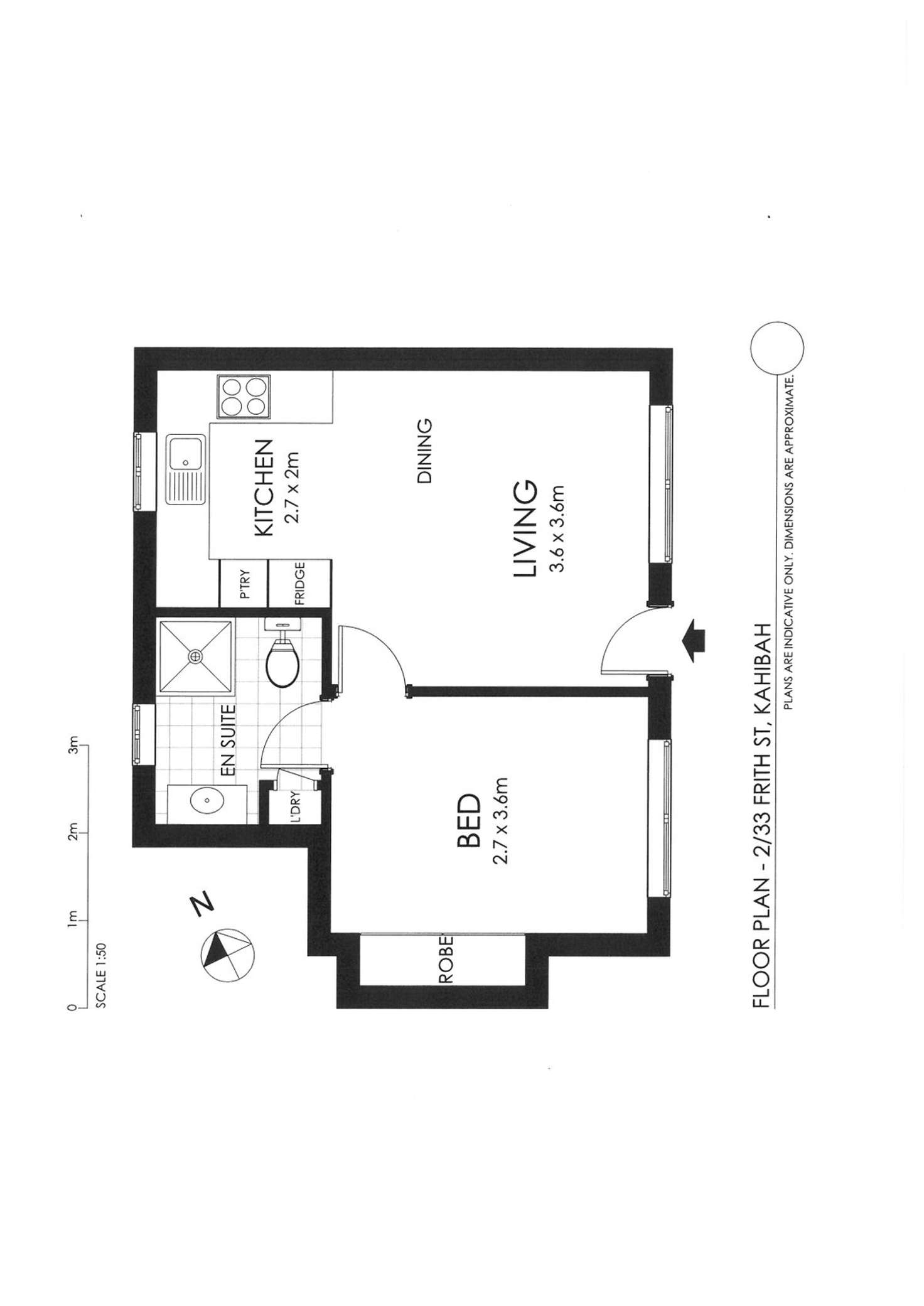 Floorplan of Homely unit listing, 2/33 Frith Street, Kahibah NSW 2290