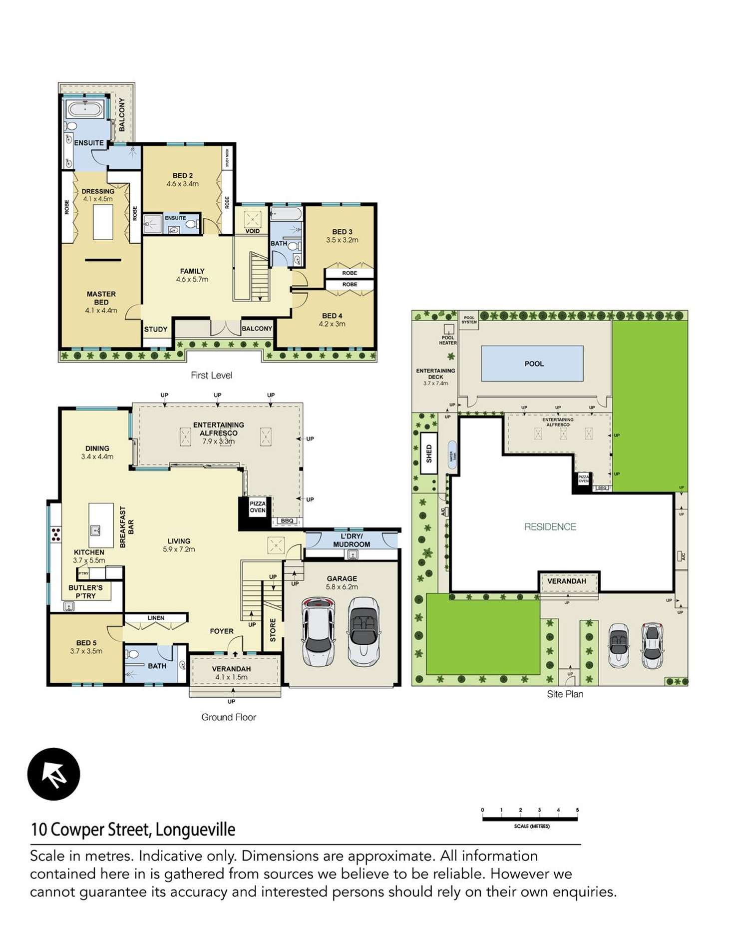 Floorplan of Homely house listing, 10 Cowper Street, Longueville NSW 2066