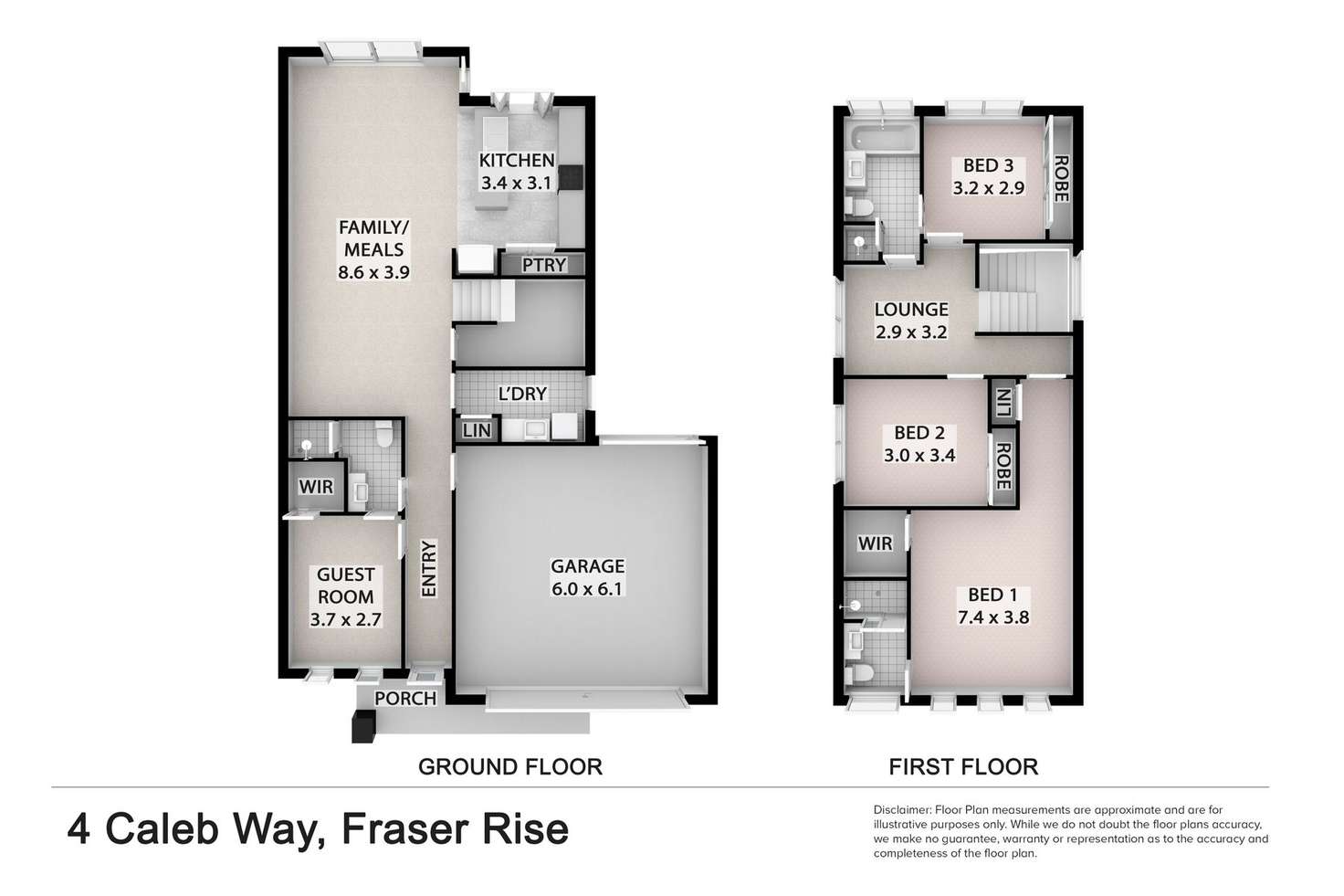 Floorplan of Homely house listing, 4 Caleb Way, Fraser Rise VIC 3336