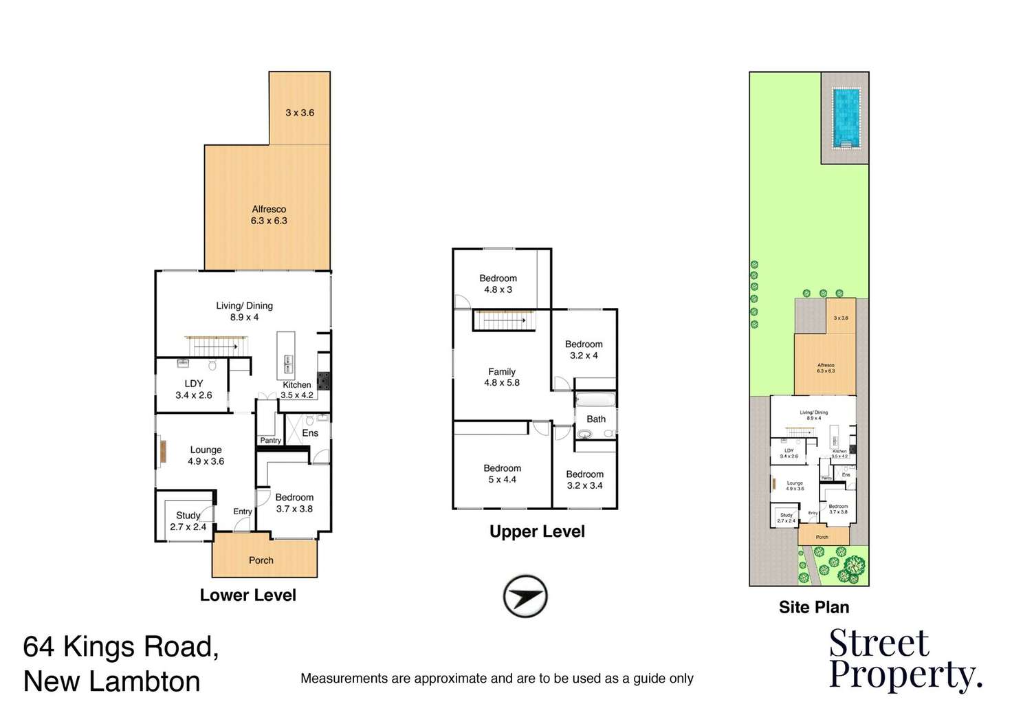 Floorplan of Homely house listing, 64 Kings Road, New Lambton NSW 2305