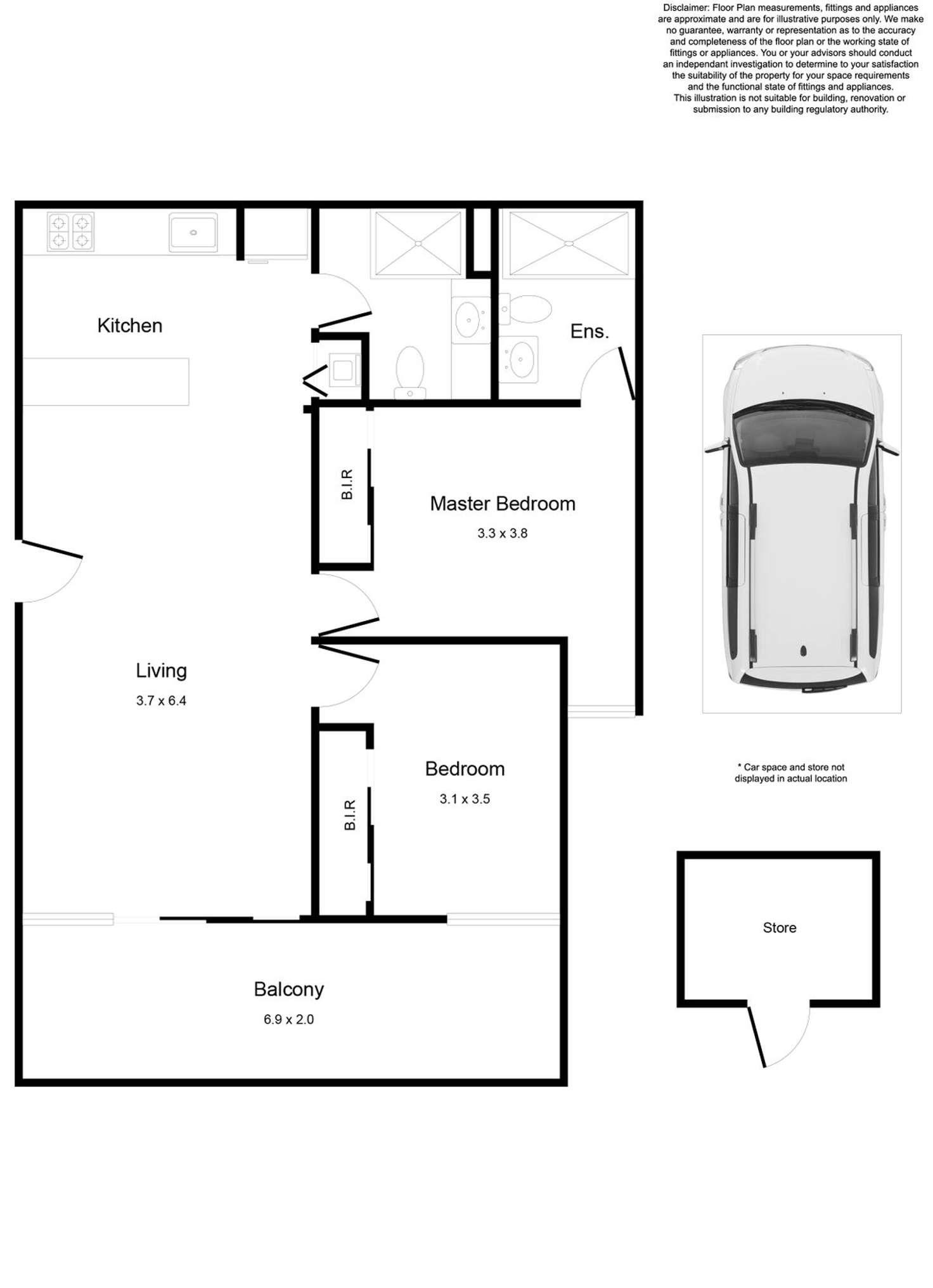 Floorplan of Homely apartment listing, 306/16 Leake Street, Essendon VIC 3040