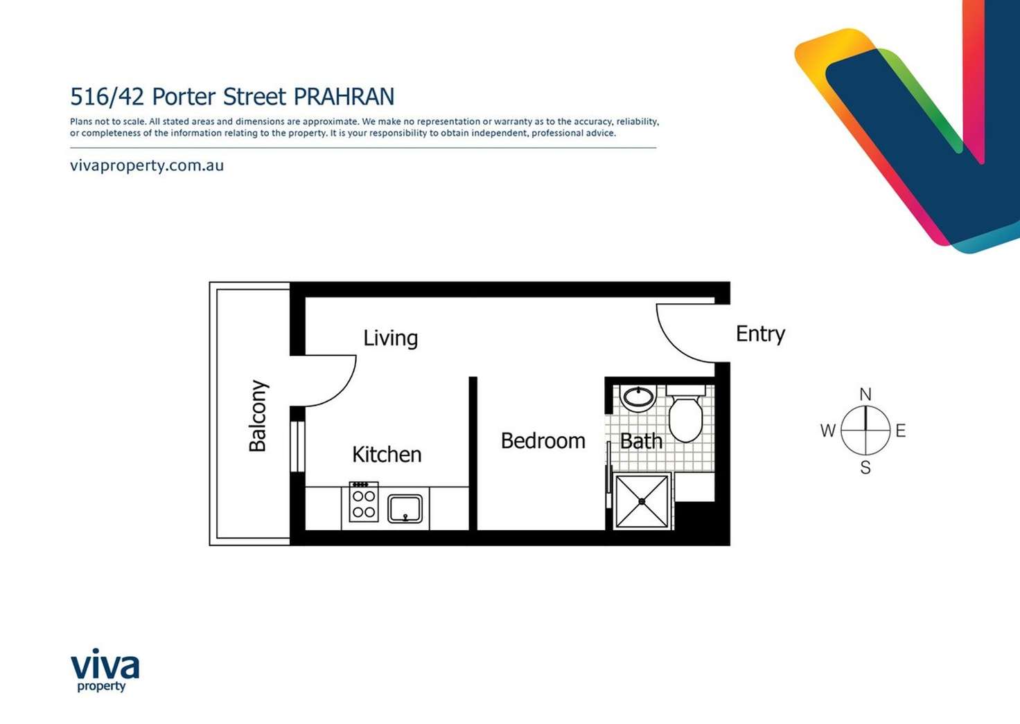 Floorplan of Homely apartment listing, 516/42 Porter Street, Prahran VIC 3181