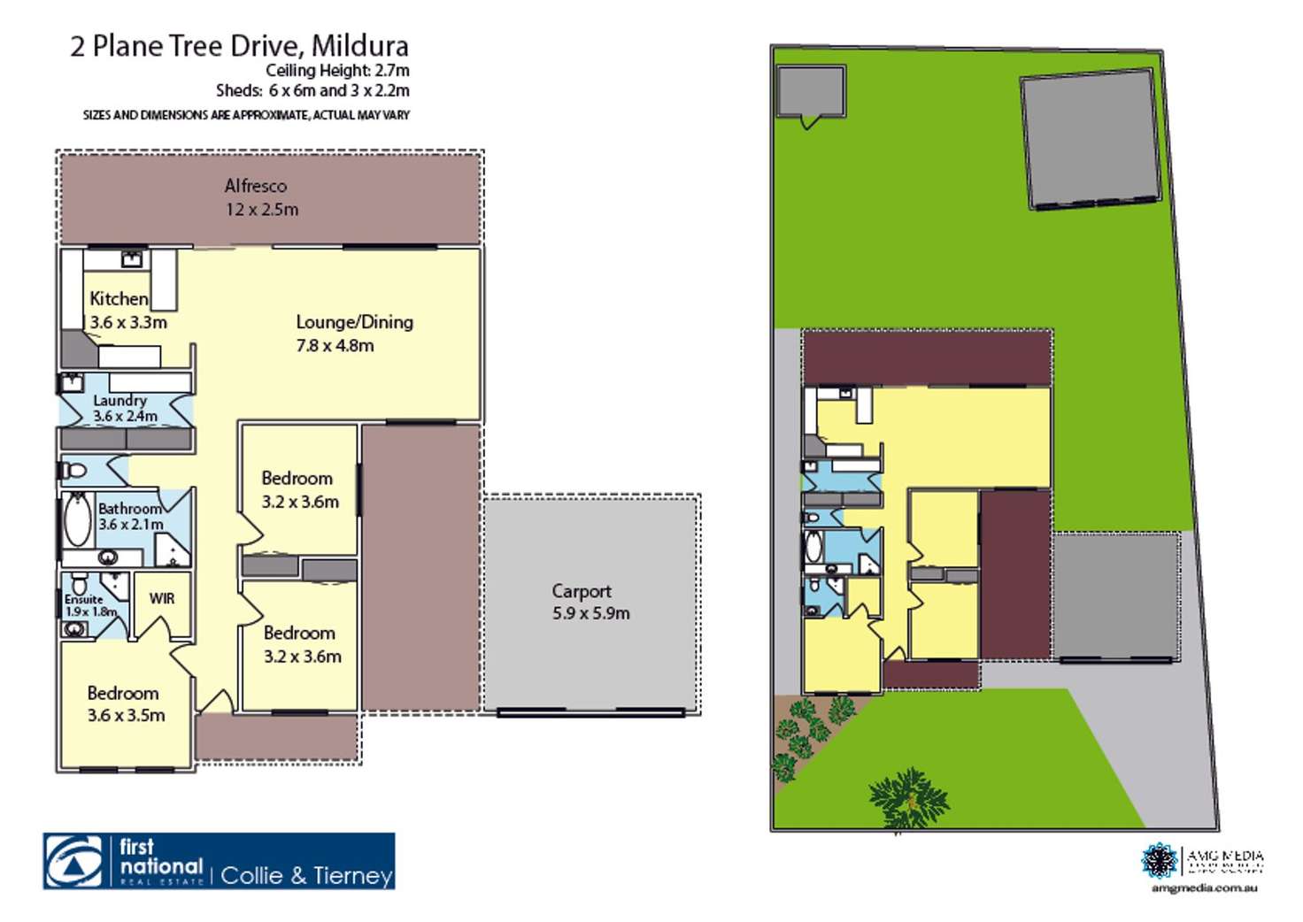 Floorplan of Homely house listing, 2 Plane Tree Drive, Mildura VIC 3500