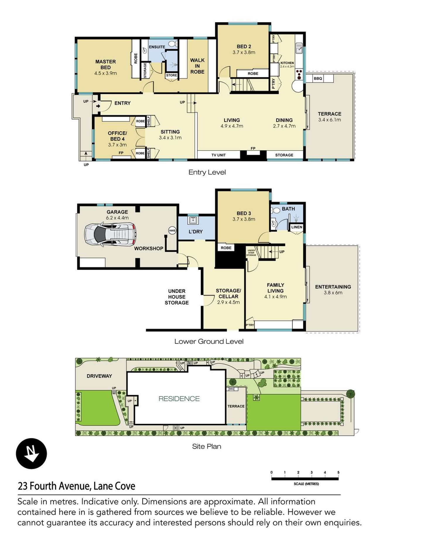 Floorplan of Homely house listing, 23 Fourth Avenue, Lane Cove NSW 2066