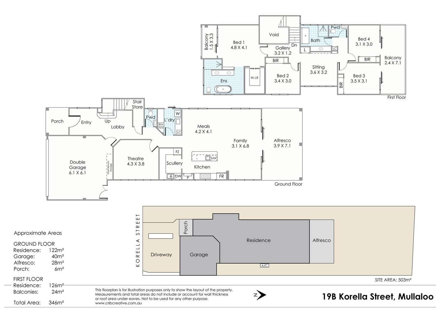 Floorplan of Homely house listing, 19B Korella Street, Mullaloo WA 6027
