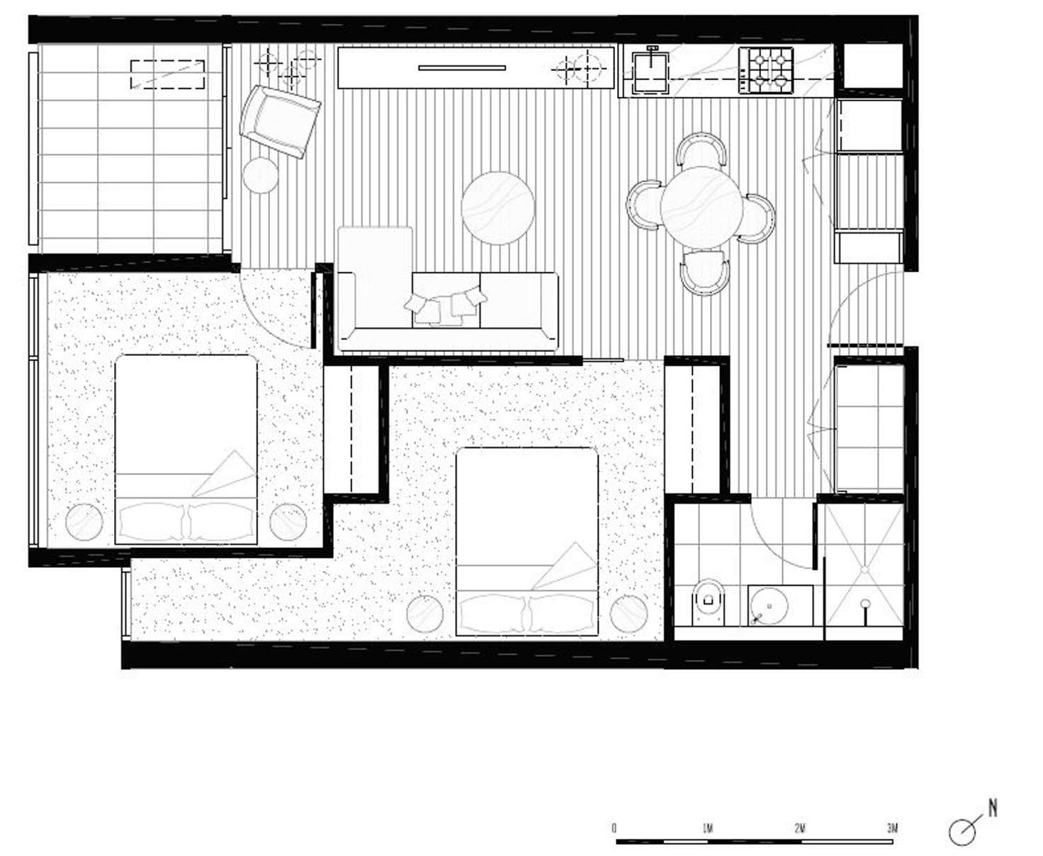 Floorplan of Homely apartment listing, 729/23 Blackwood Street, North Melbourne VIC 3051