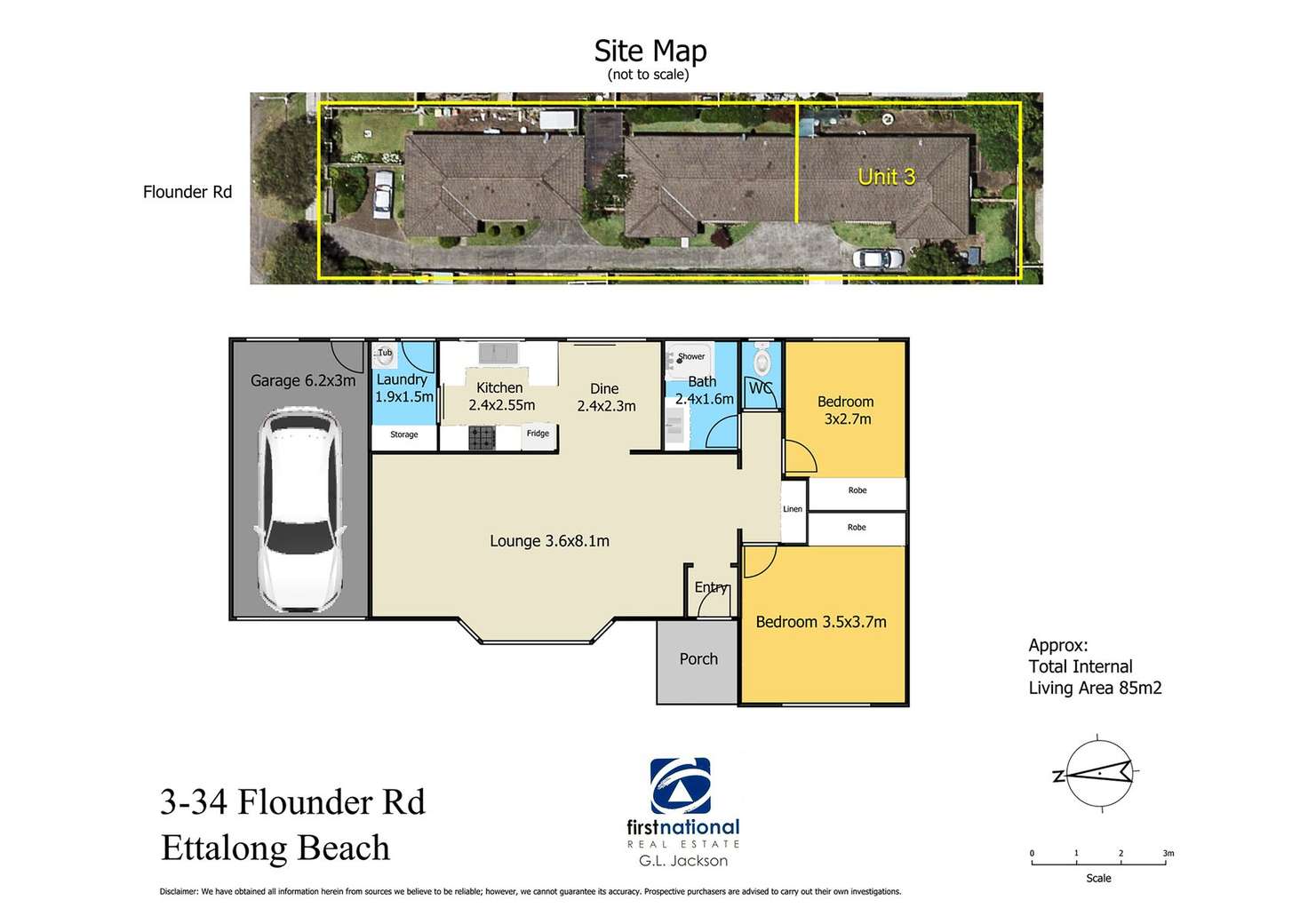 Floorplan of Homely unit listing, 3/34 Flounder Road, Ettalong Beach NSW 2257