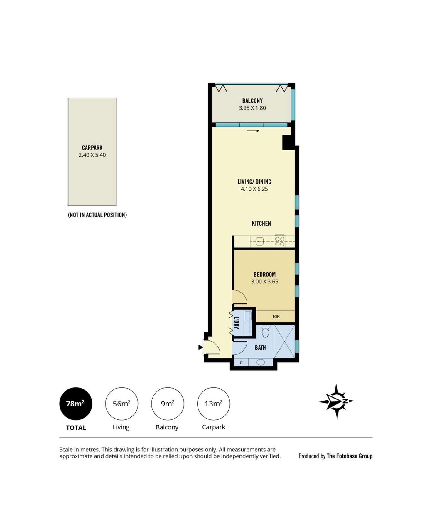 Floorplan of Homely apartment listing, 807/10 Balfours Way, Adelaide SA 5000