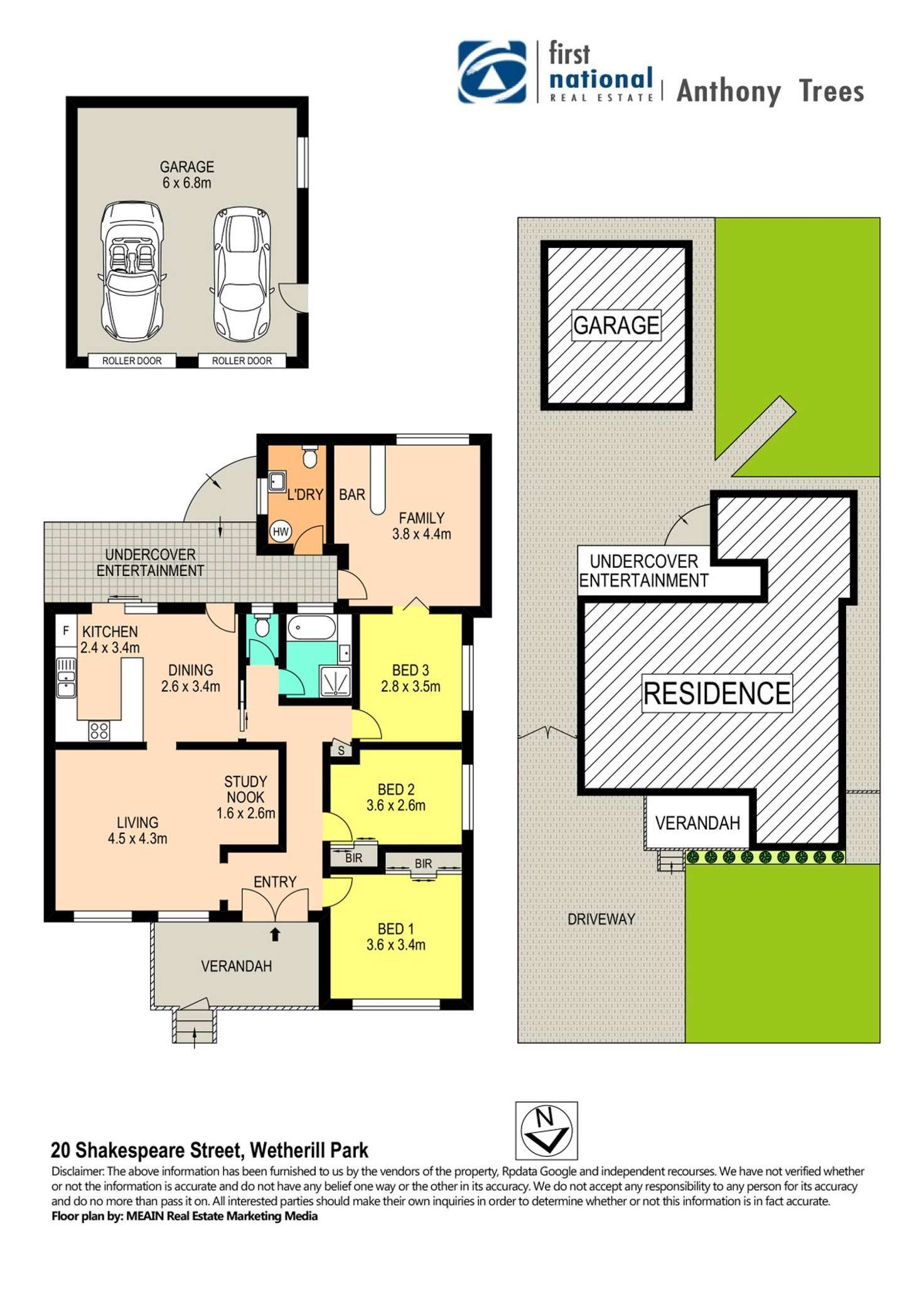 Floorplan of Homely house listing, 20 Shakespeare Street, Wetherill Park NSW 2164