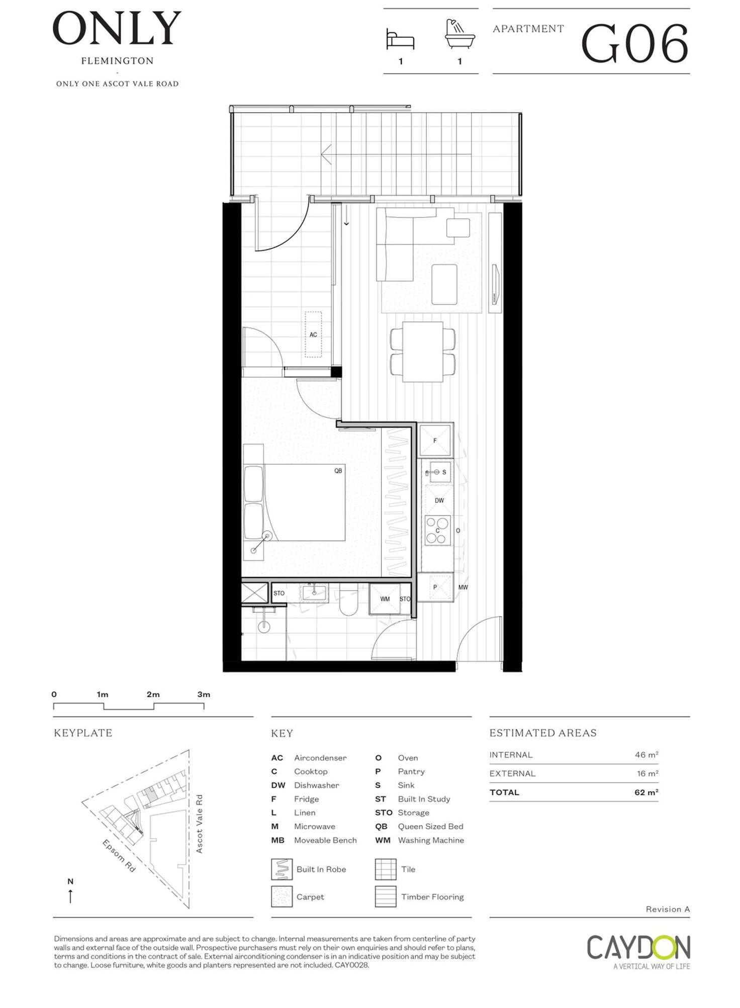 Floorplan of Homely apartment listing, G06/1 Ascot Vale Road, Flemington VIC 3031