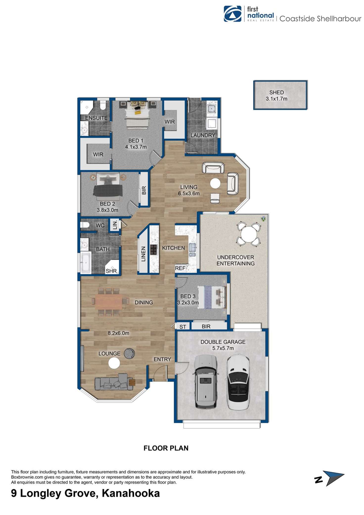 Floorplan of Homely house listing, 9 Longley Grove, Kanahooka NSW 2530