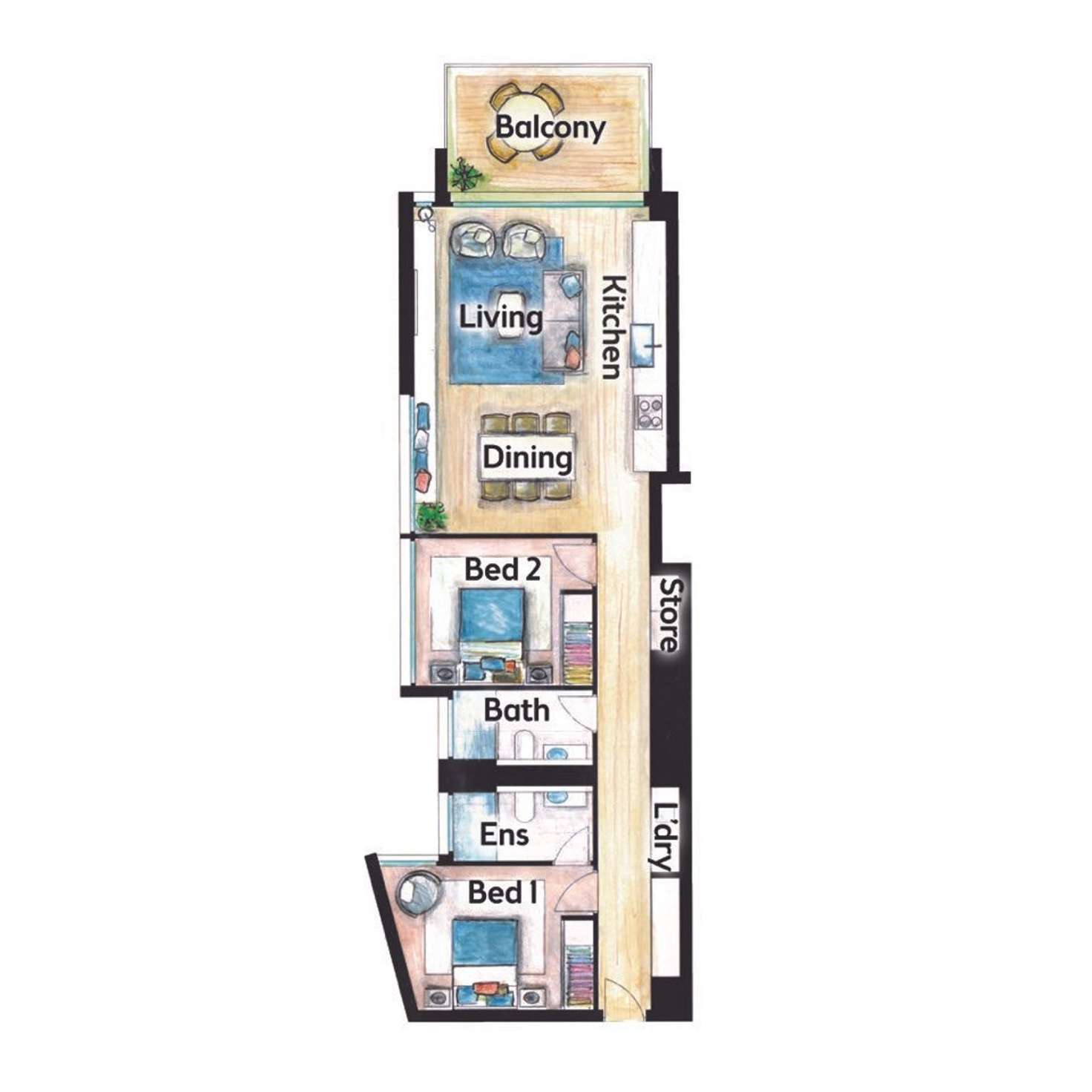 Floorplan of Homely apartment listing, 5/4 Higgs Street, Randwick NSW 2031
