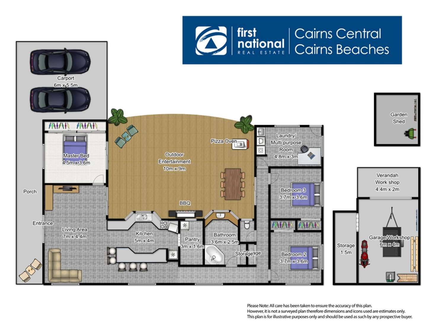 Floorplan of Homely house listing, 86 Cottesloe Drive, Kewarra Beach QLD 4879