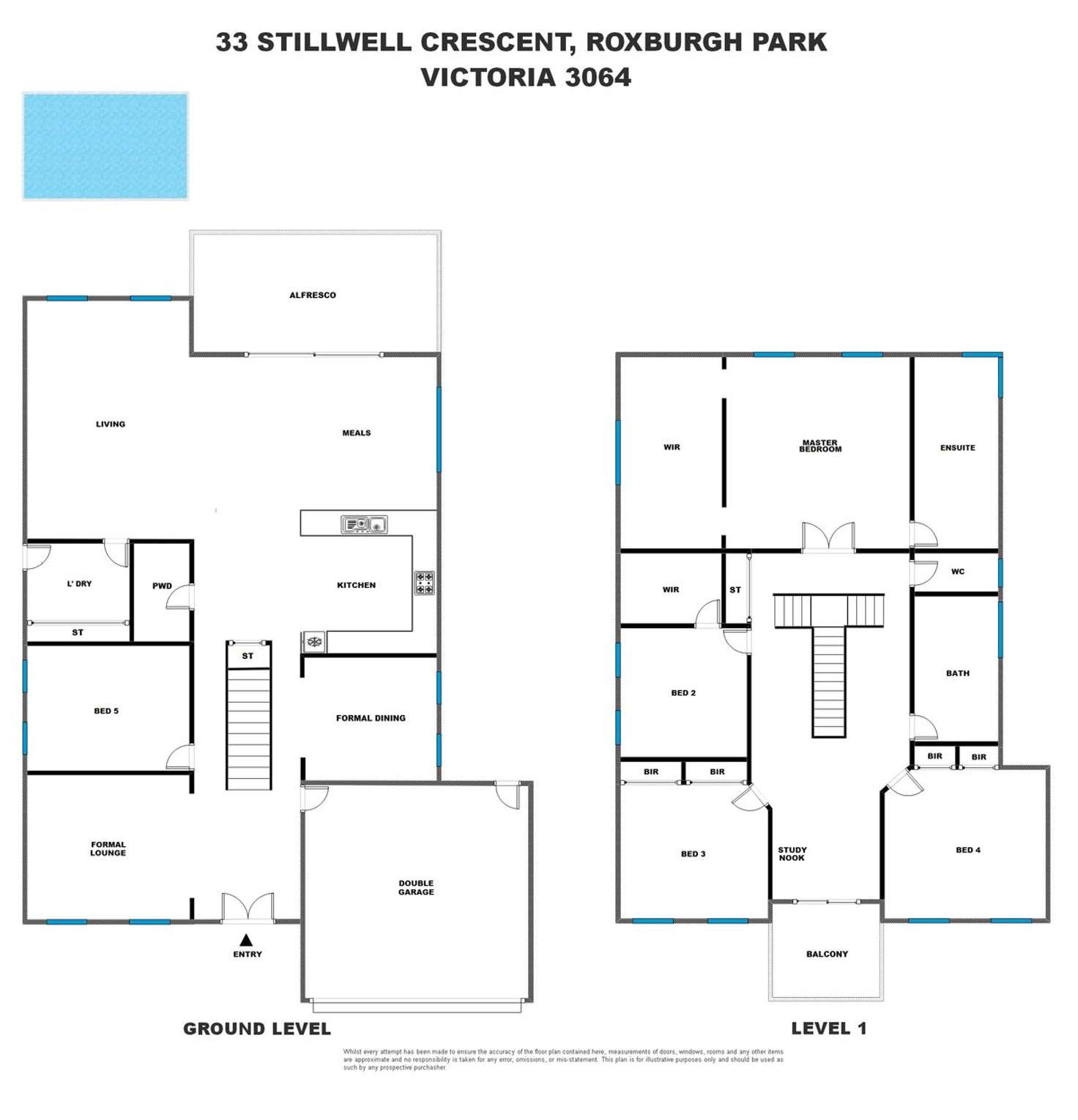 Floorplan of Homely house listing, 33 Stillwell Crescent, Roxburgh Park VIC 3064
