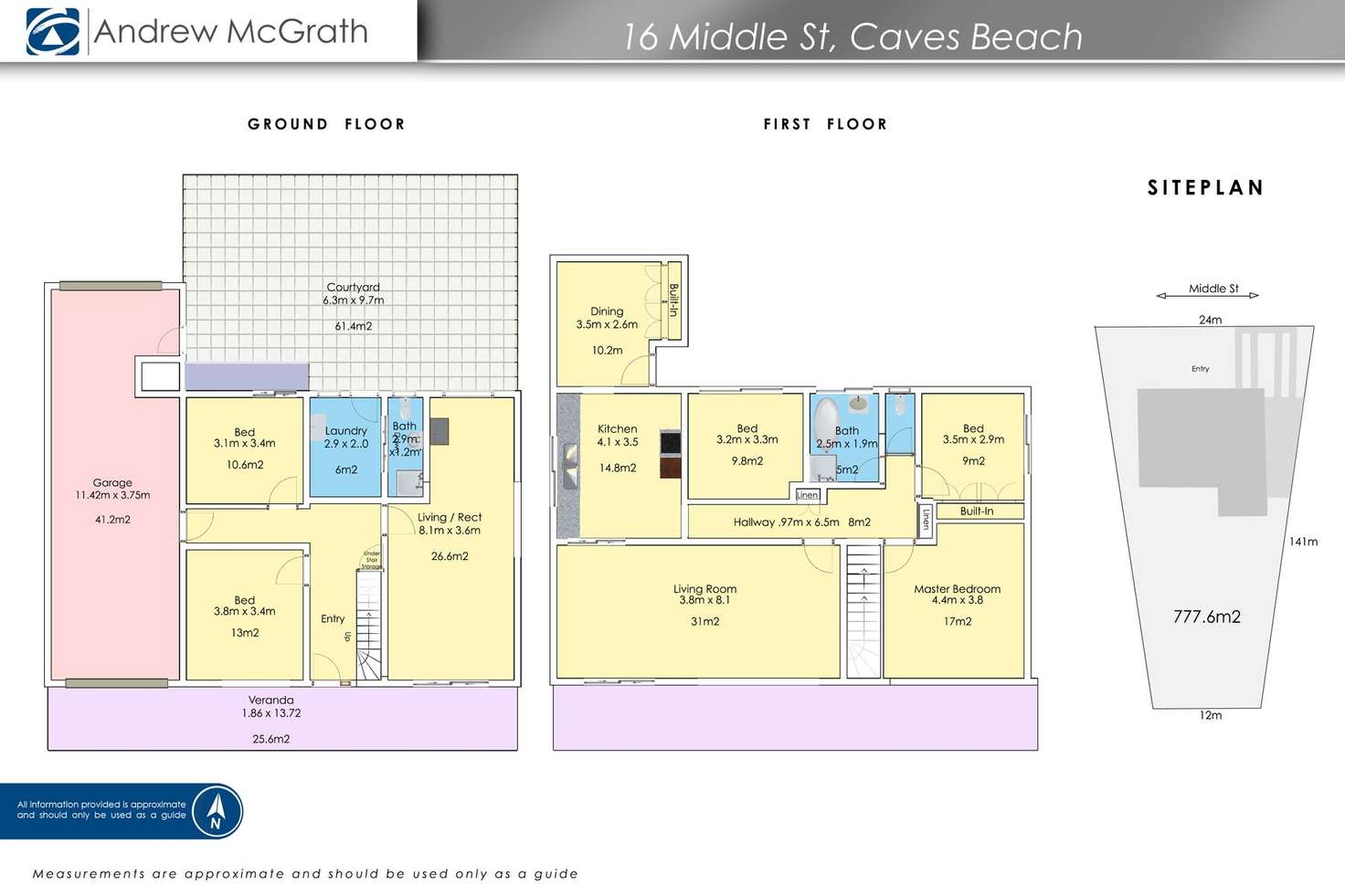 Floorplan of Homely house listing, 16 Middle Street, Caves Beach NSW 2281
