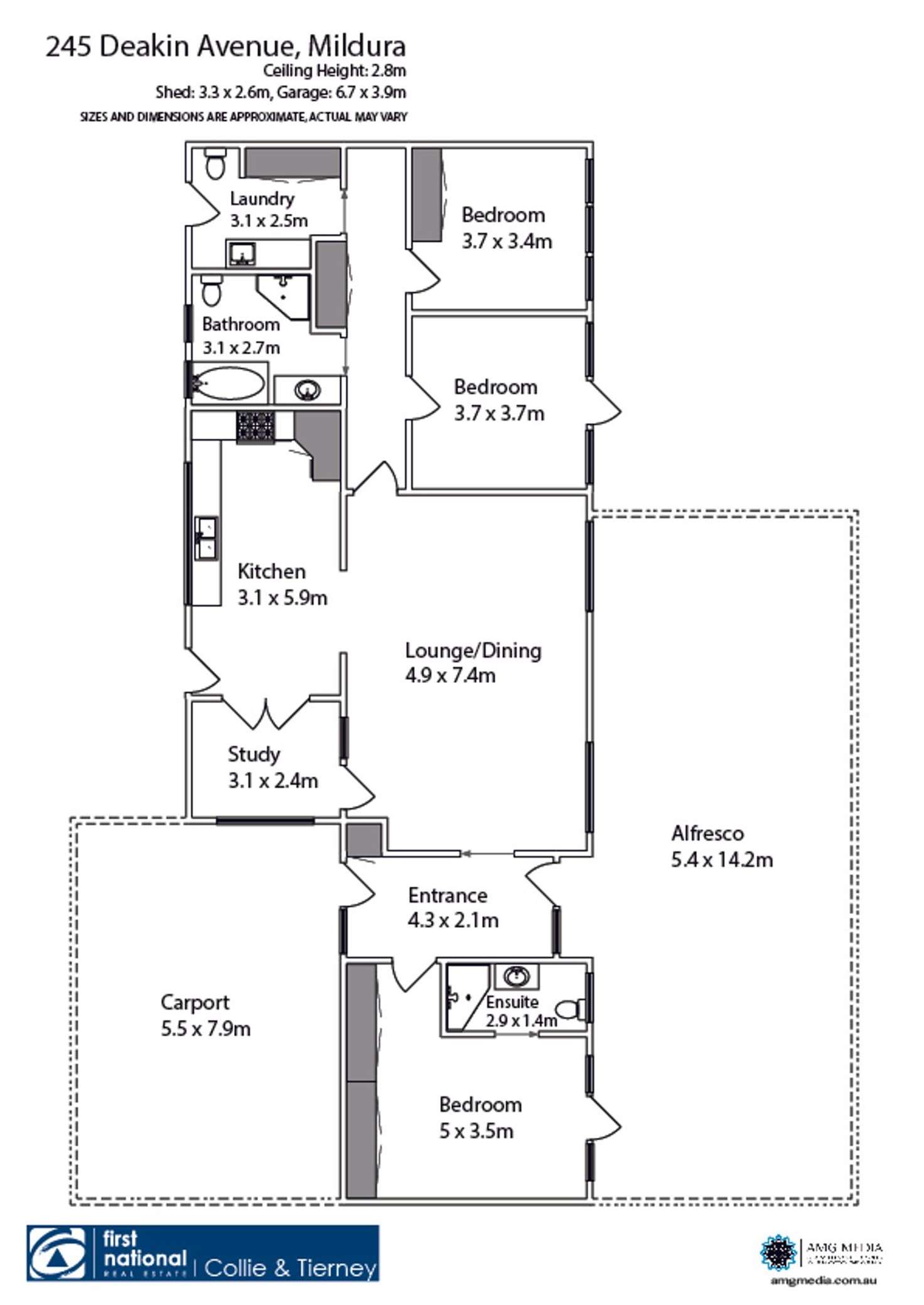 Floorplan of Homely house listing, 245 Deakin Avenue, Mildura VIC 3500