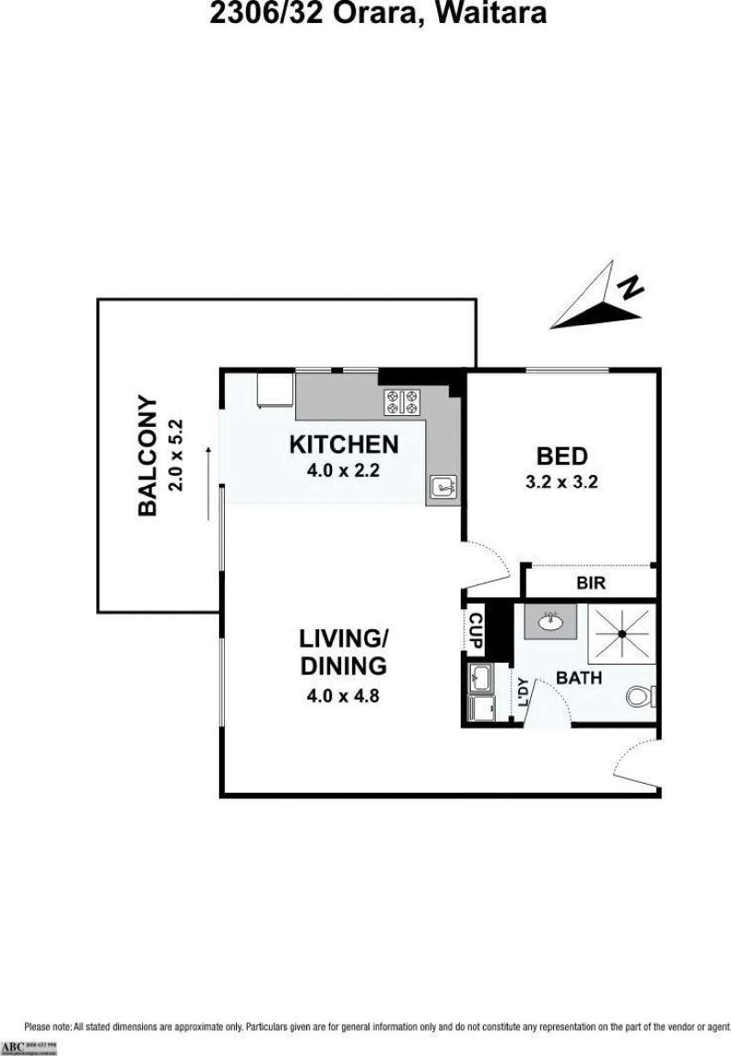 Floorplan of Homely apartment listing, 2306/32 Orara Street, Waitara NSW 2077
