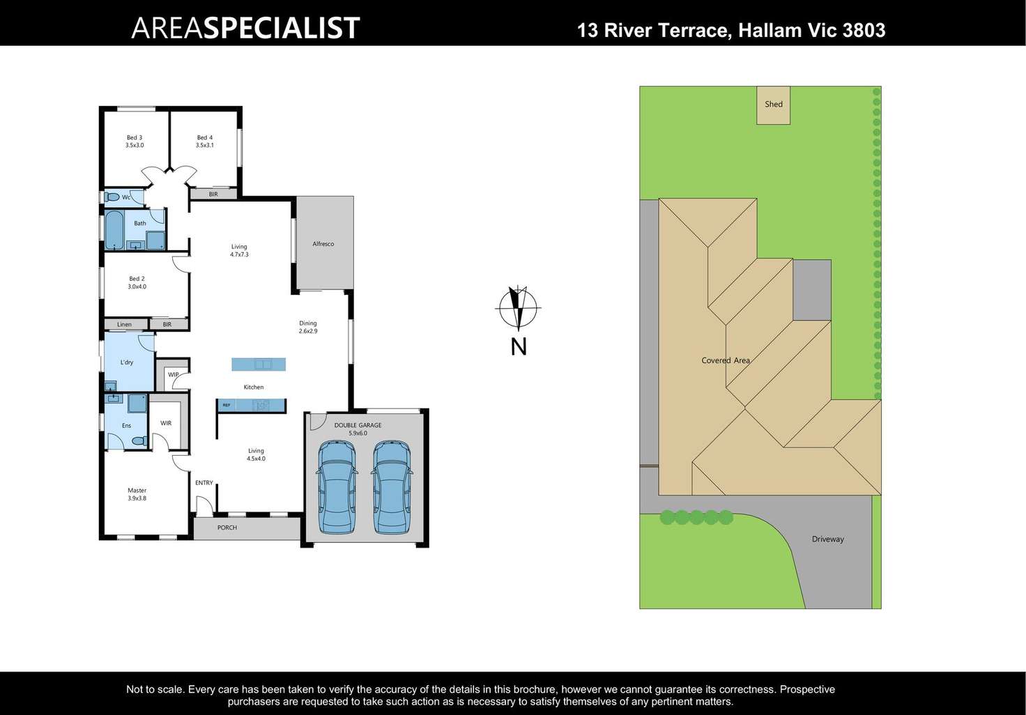 Floorplan of Homely house listing, 13 River Terrace, Hallam VIC 3803
