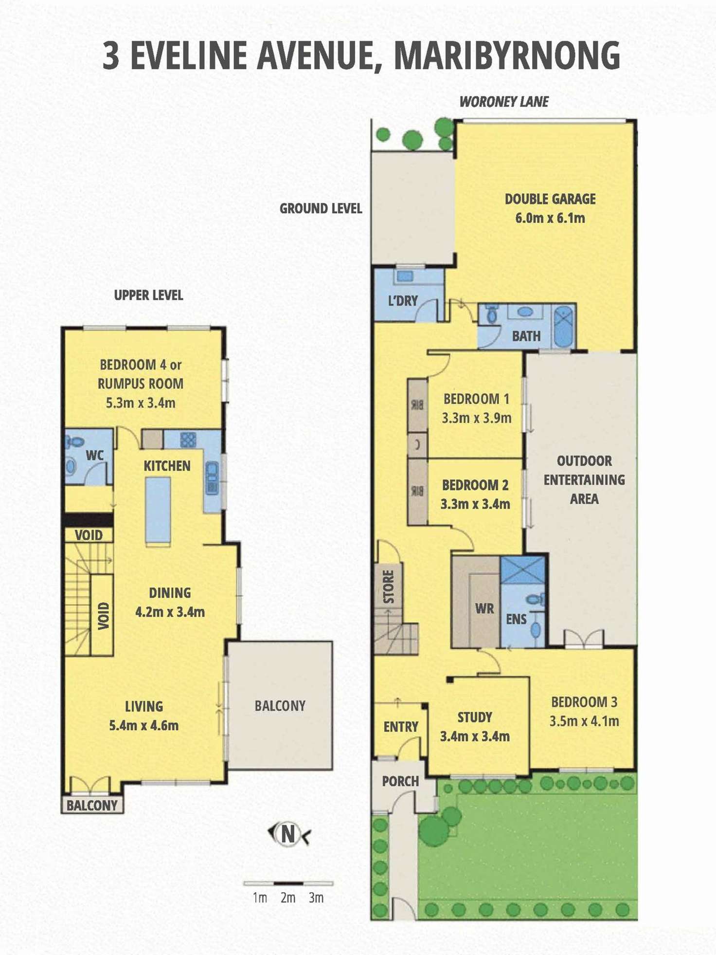 Floorplan of Homely house listing, 3 Eveline Avenue, Maribyrnong VIC 3032