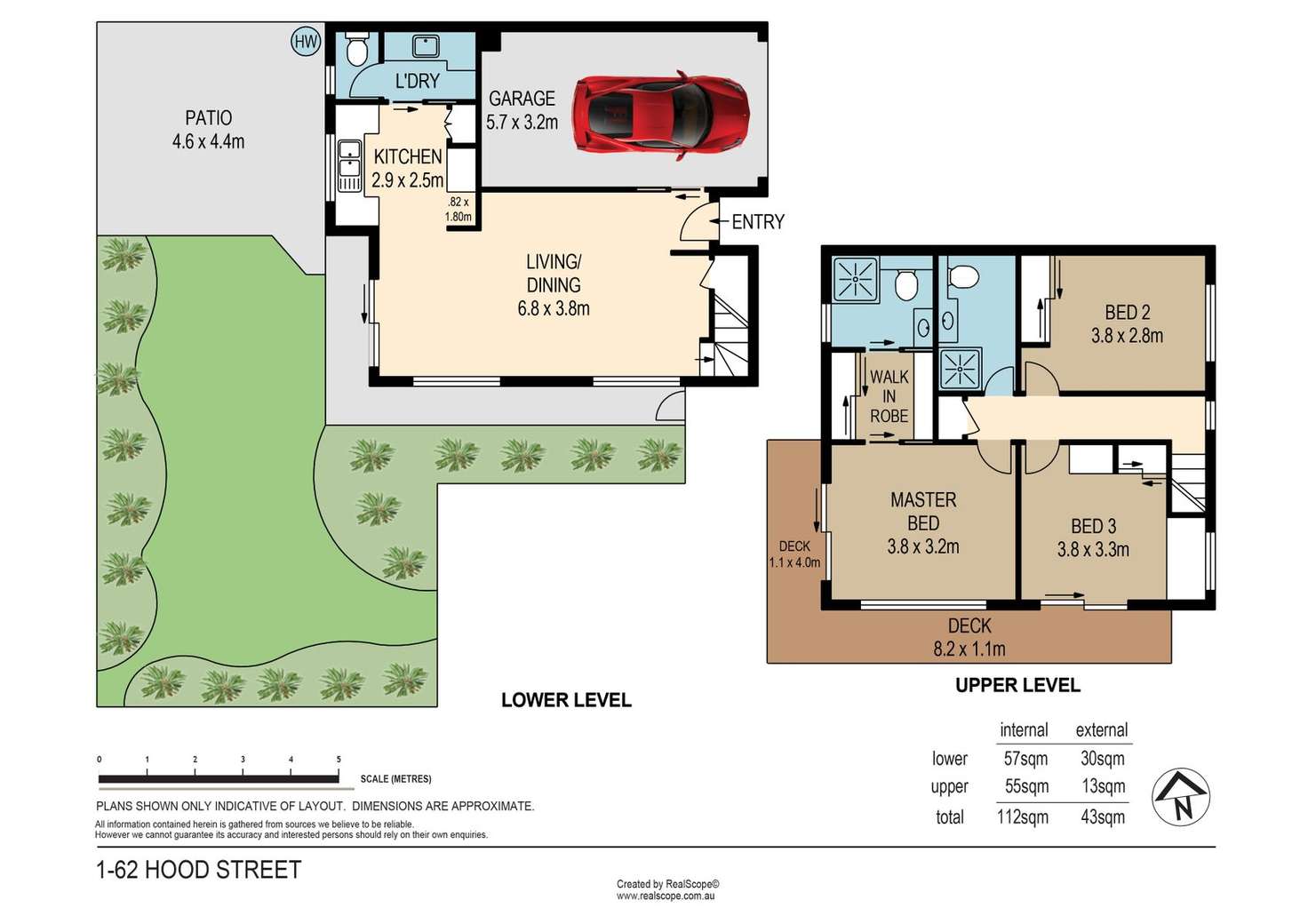 Floorplan of Homely townhouse listing, 1/62 Hood Street, Sherwood QLD 4075