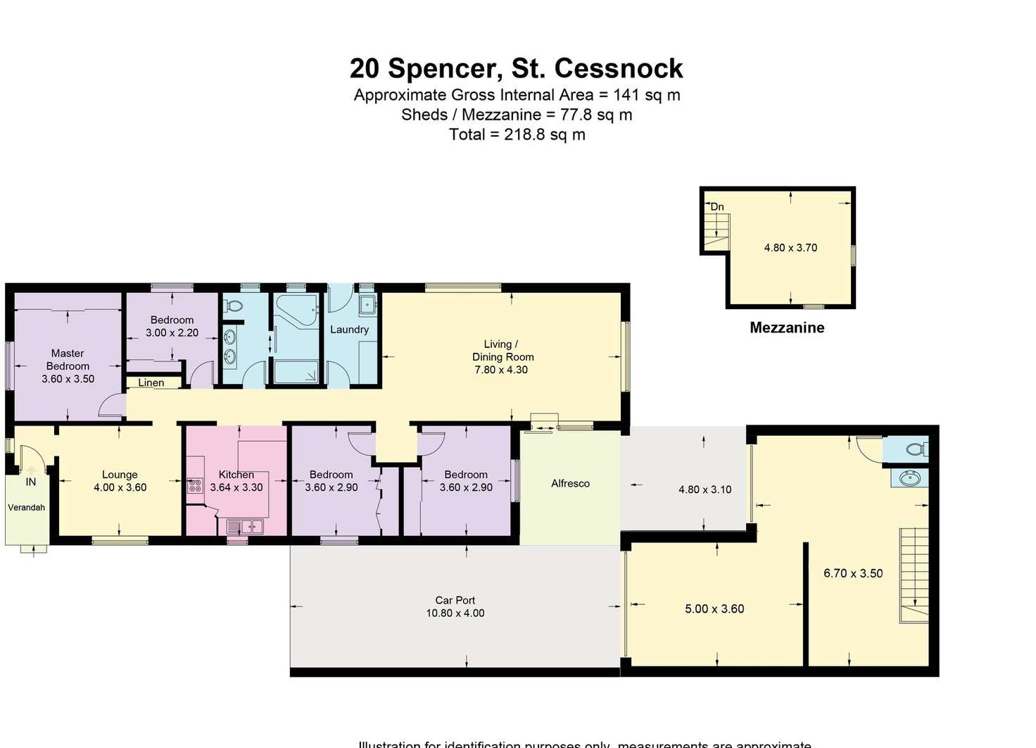 Floorplan of Homely house listing, 20 Spencer Street, Cessnock NSW 2325