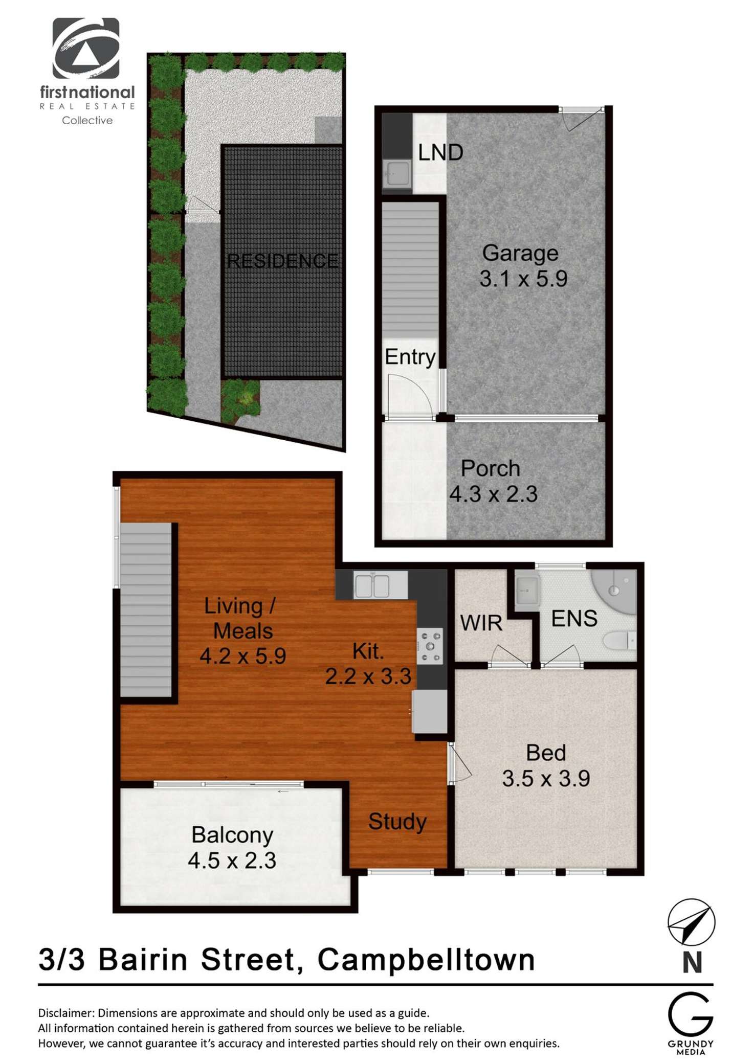 Floorplan of Homely apartment listing, Unit 3/3 Bairin Street, Campbelltown NSW 2560