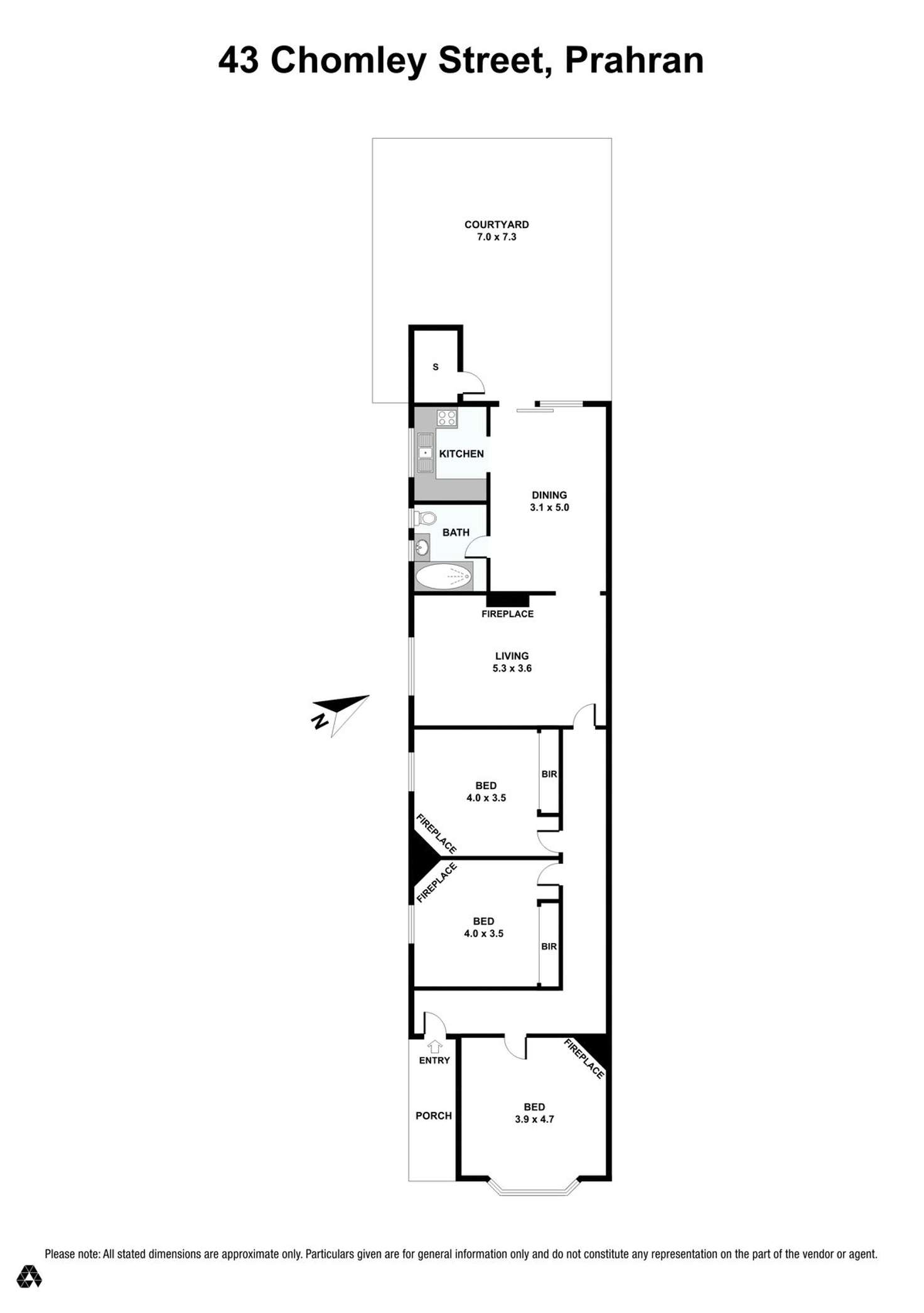 Floorplan of Homely house listing, 43 Chomley Street, Prahran VIC 3181