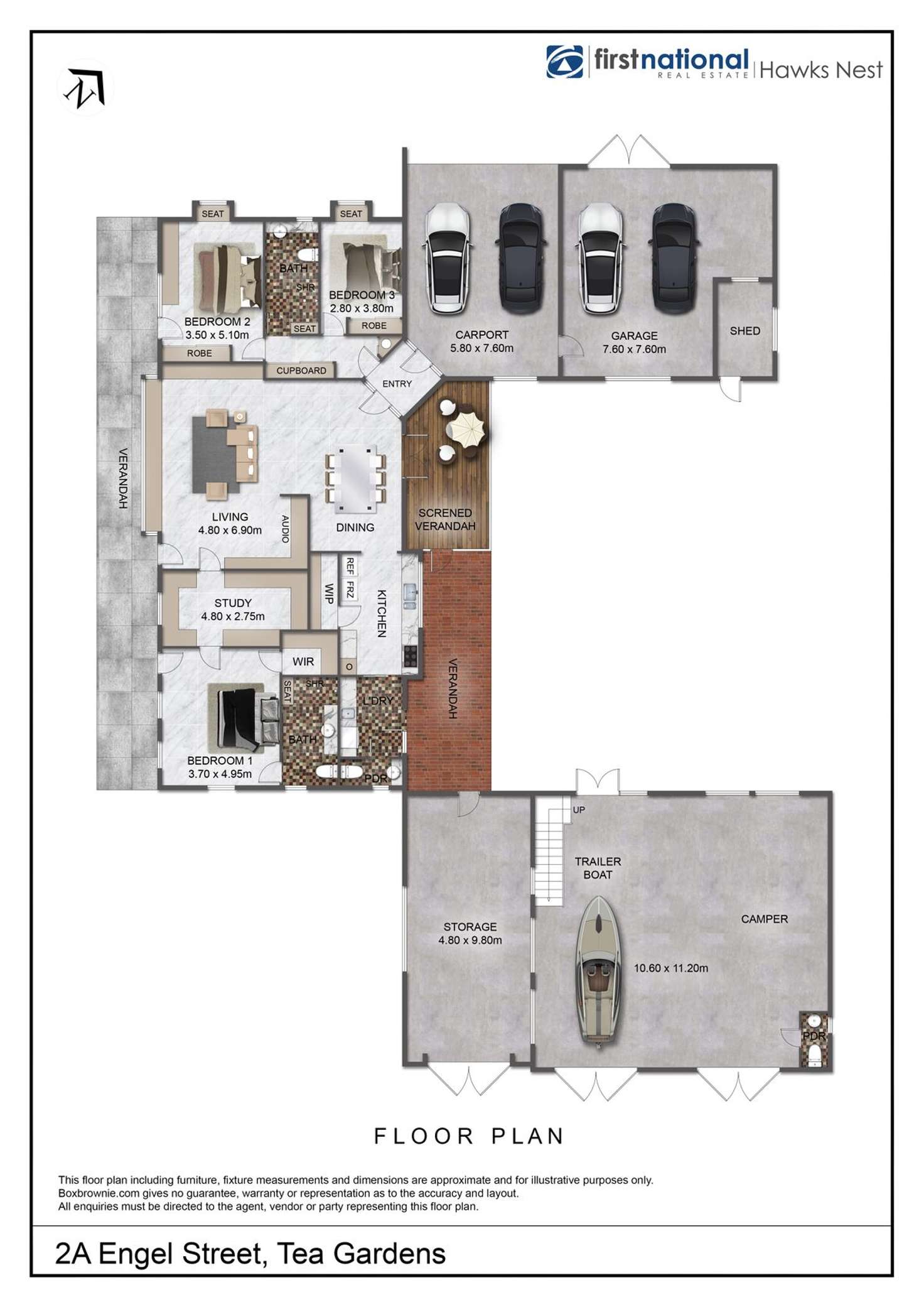 Floorplan of Homely house listing, 2A Engel Street, Tea Gardens NSW 2324